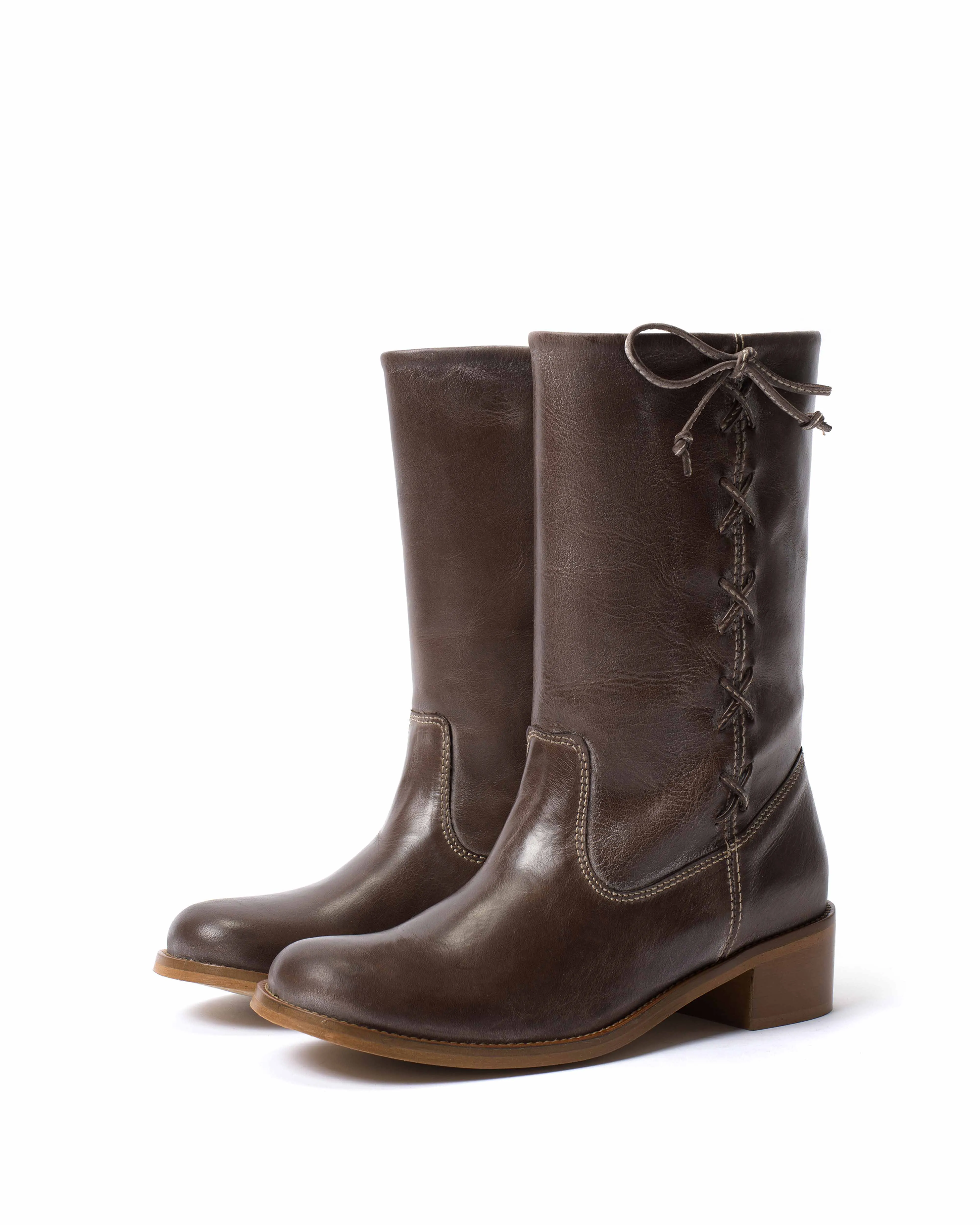 Dico Julia Laces Escovado Dark brown sold by Anonymous Copenhagen product image thumbnail 2