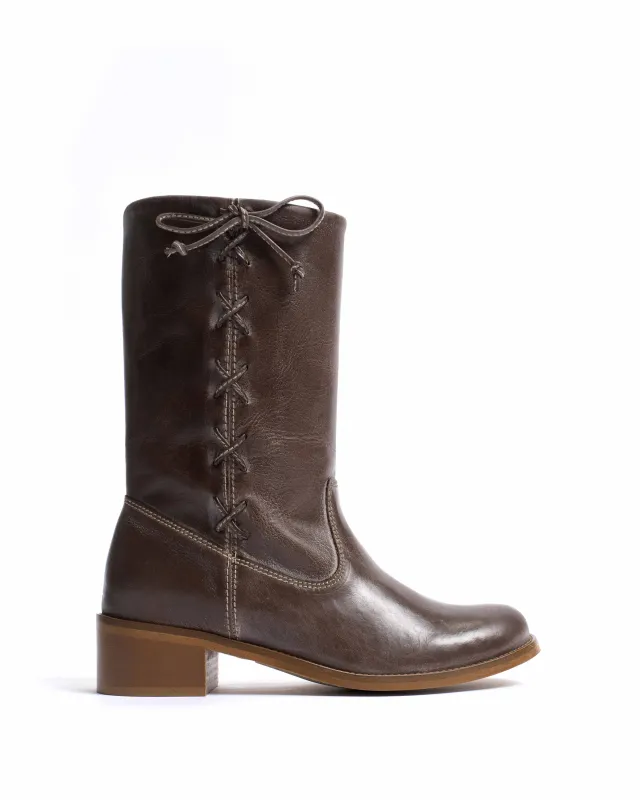 Dico Julia Laces Escovado Dark brown sold by Anonymous Copenhagen