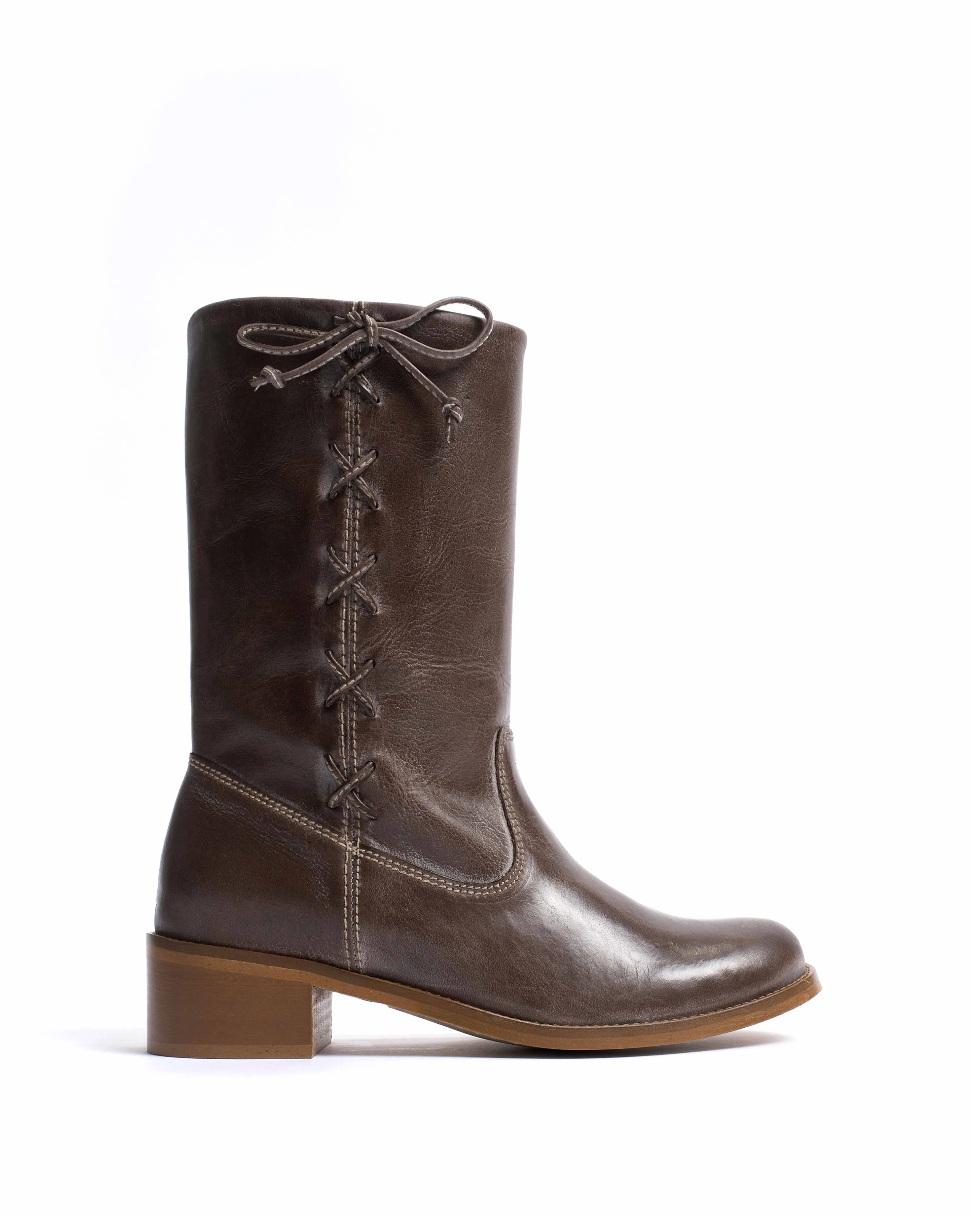 Dico Julia Laces Escovado Dark brown sold by Anonymous Copenhagen
