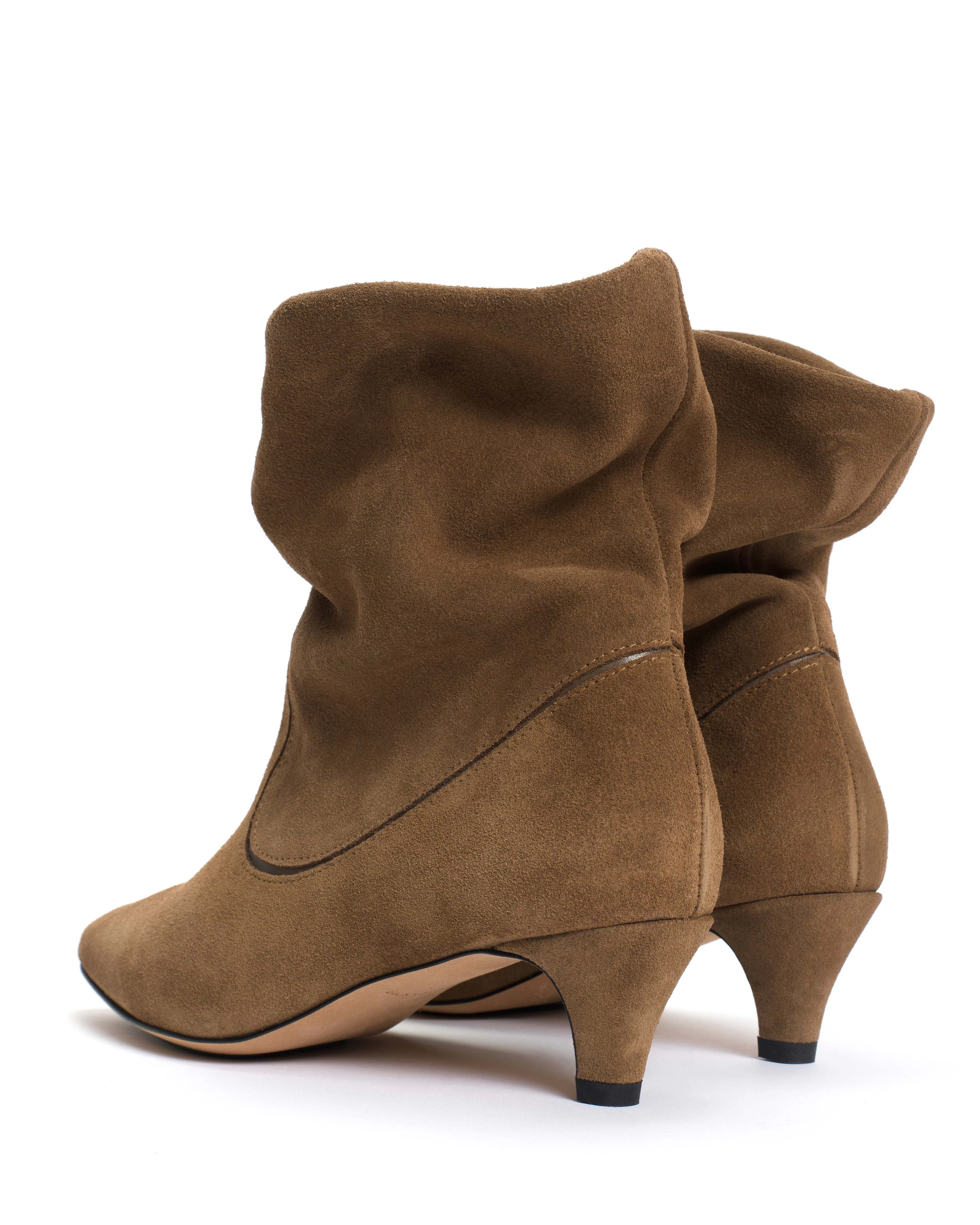 Hicha 40 stiletto Calf suede & sleek leather Cinnamon & dark taupe sold by Anonymous Copenhagen product image thumbnail 4