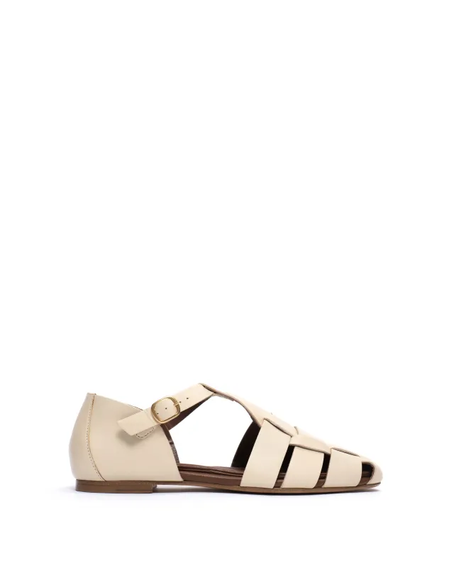 Lain flats Soft calf White sand sold by Anonymous Copenhagen