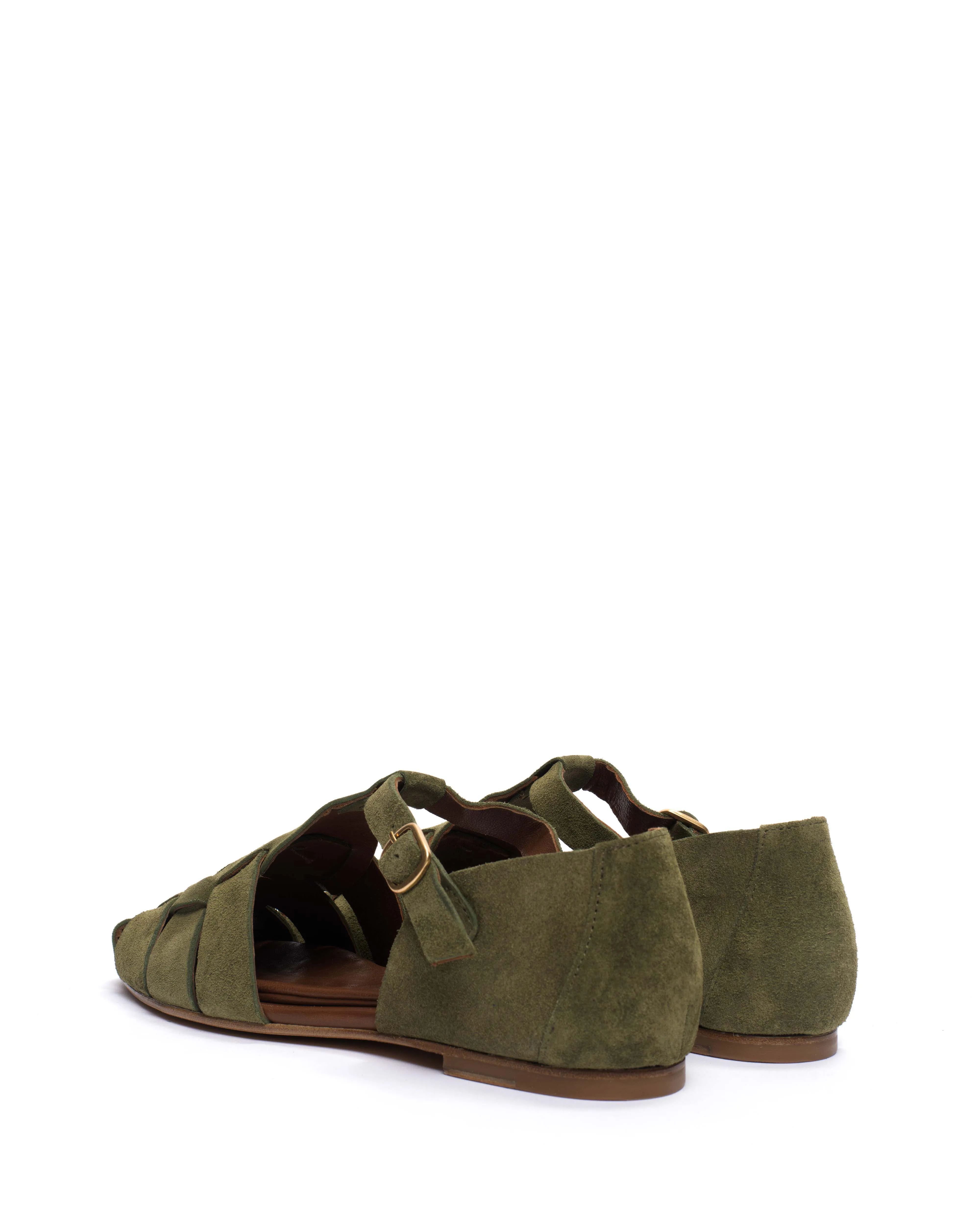 Lain flats Calf suede Olive green sold by Anonymous Copenhagen product image thumbnail 4