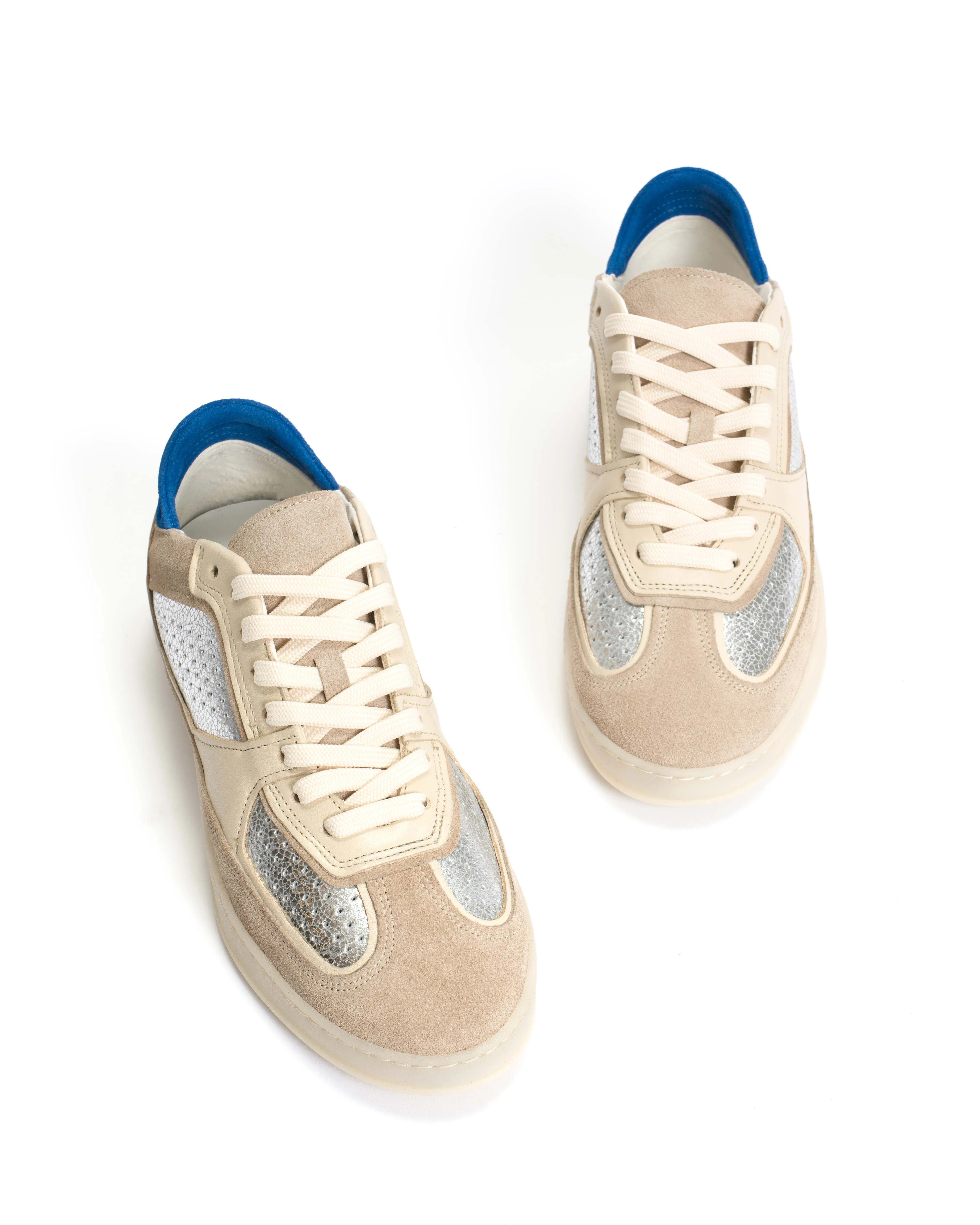 Dabbie Calf suede & mix White sand & silver mix sold by Anonymous Copenhagen product image thumbnail 5