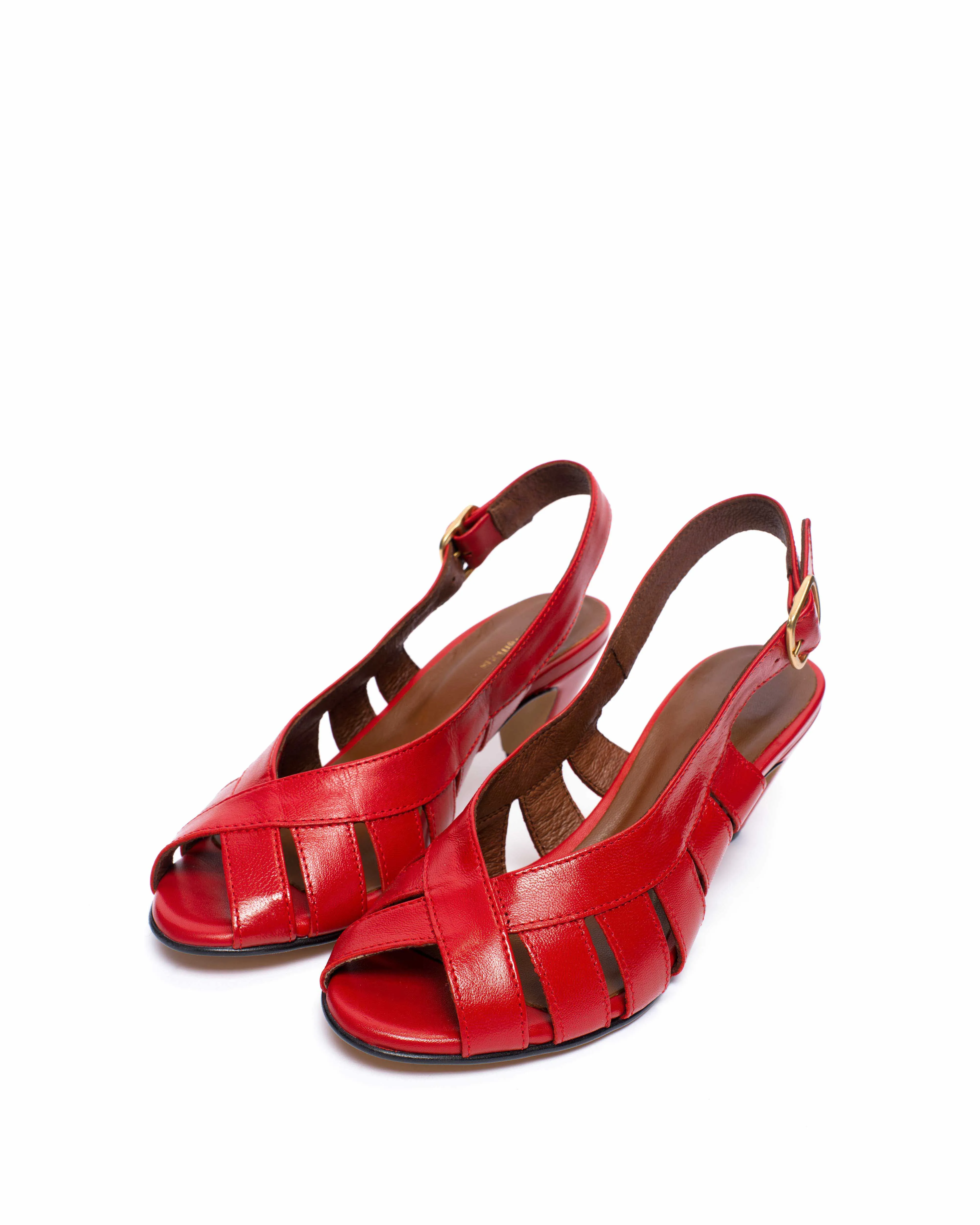 Sophie 50 stiletto Shiny lamb Ruby red sold by Anonymous Copenhagen product image thumbnail 2