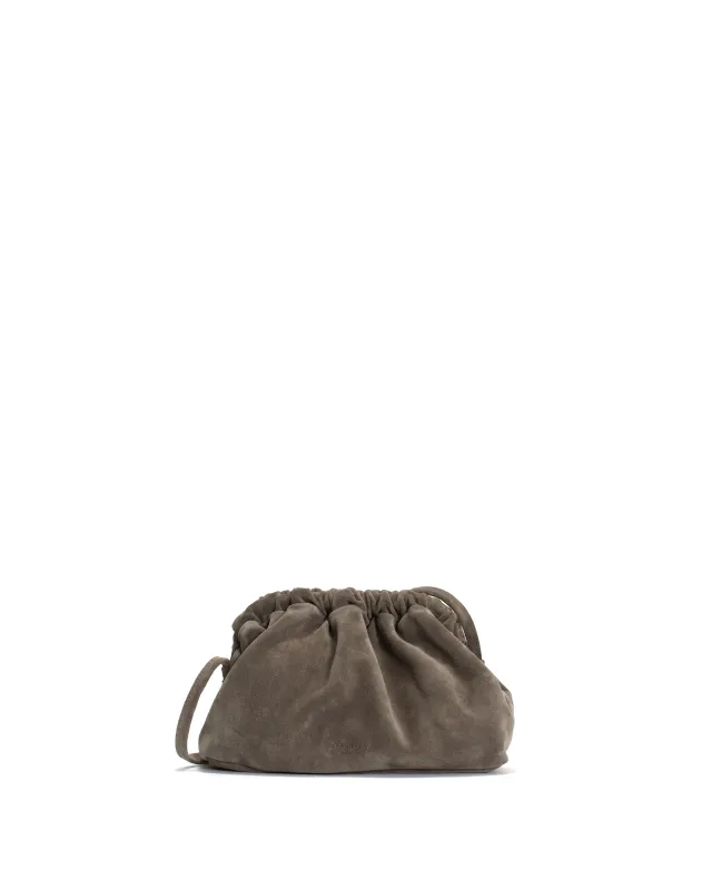 Hally petite cloud bag Calf suede Stone grey sold by Anonymous Copenhagen