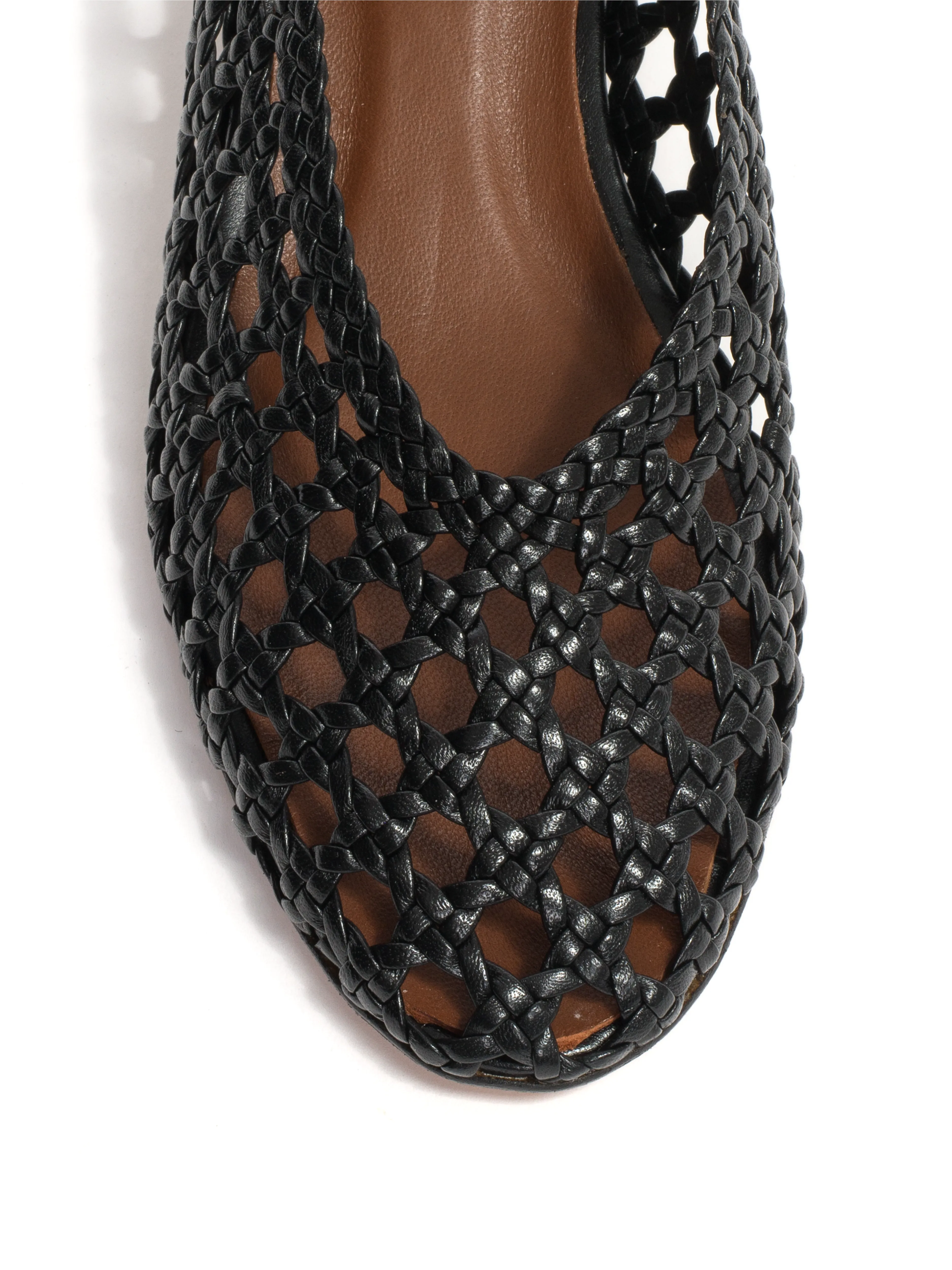 Sessi 40 hand-braided Hand-braided leather Black sold by Anonymous Copenhagen product image thumbnail 5