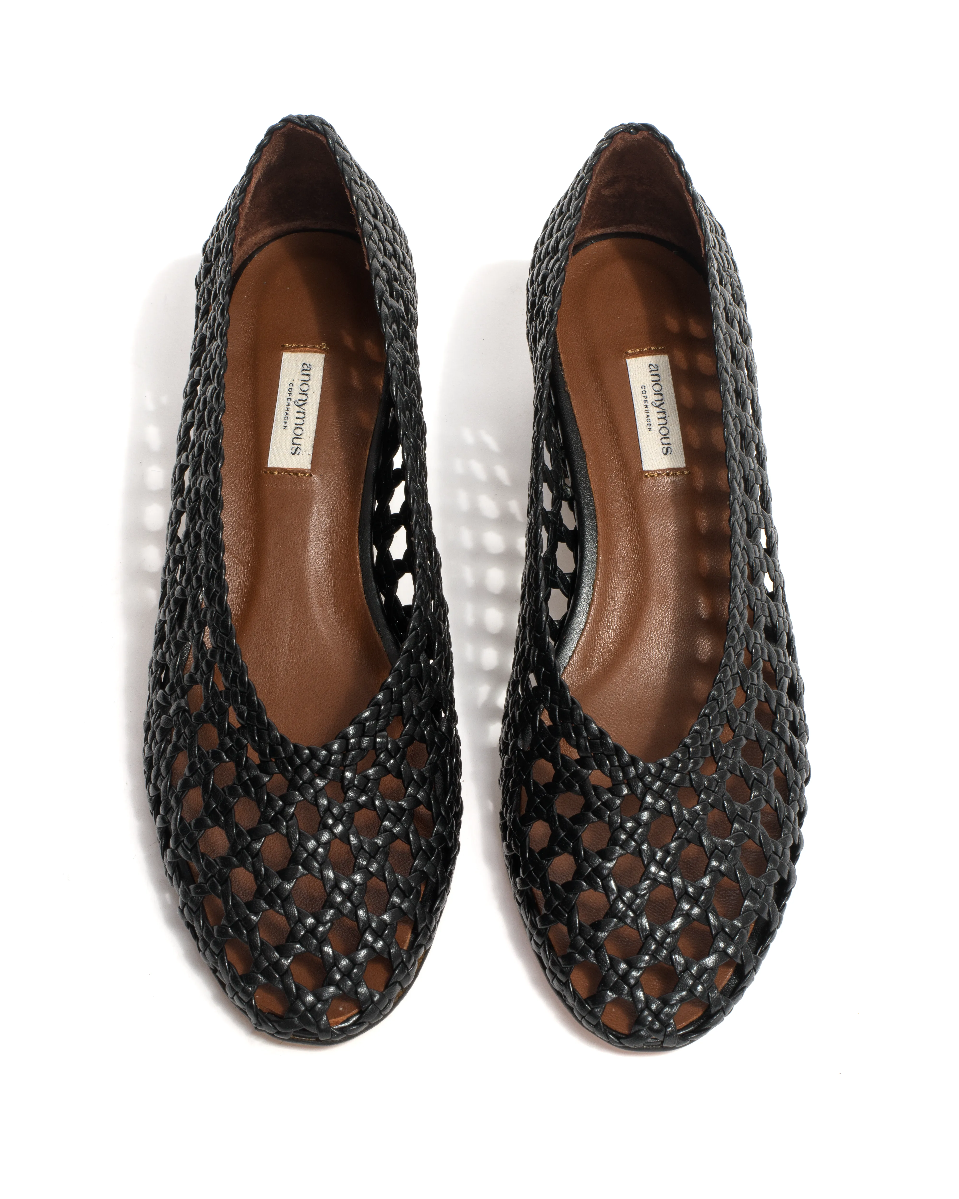Sessi 40 hand-braided Hand-braided leather Black sold by Anonymous Copenhagen product image thumbnail 4