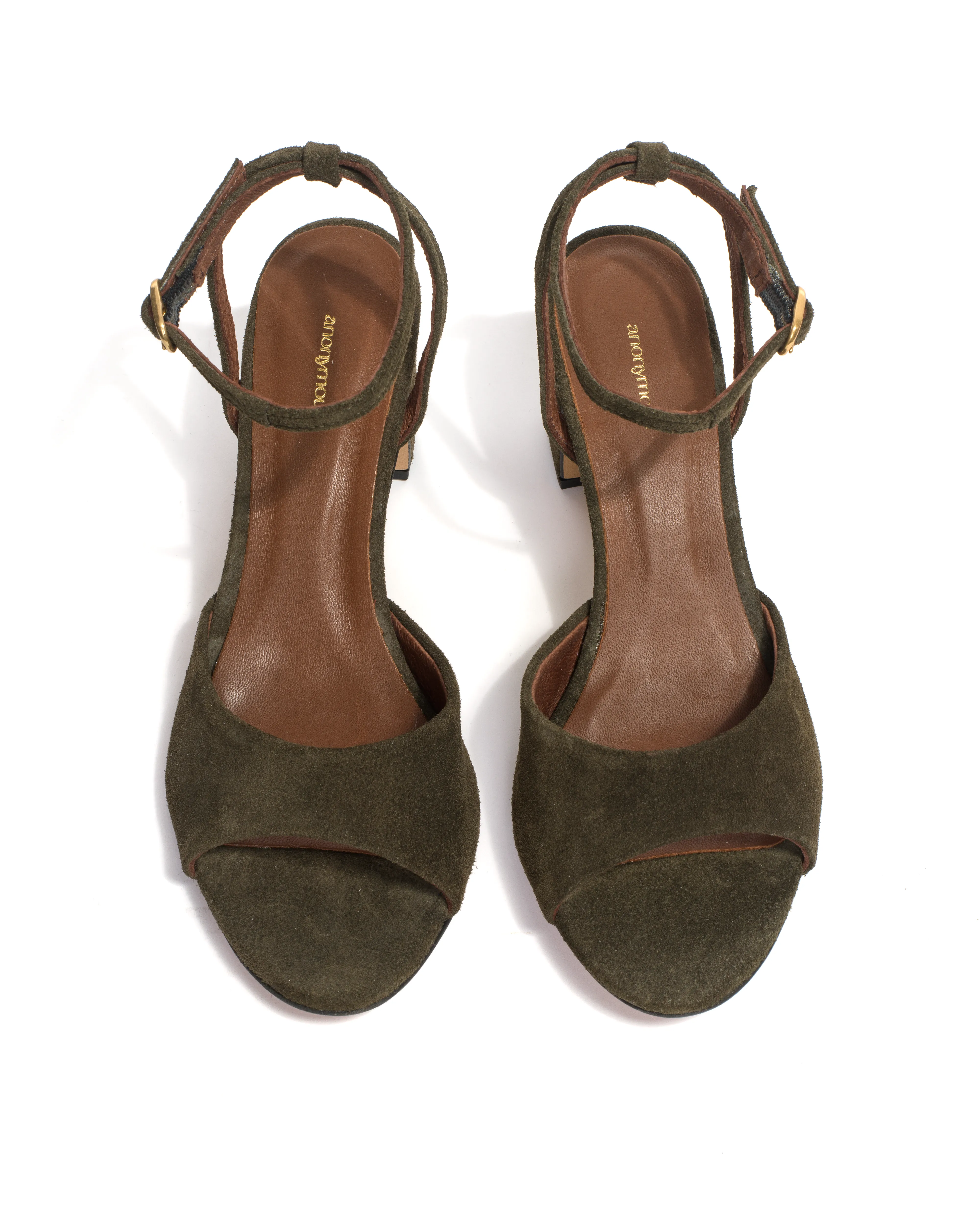 Jolie 55 Calf suede Moss green sold by Anonymous Copenhagen product image thumbnail 4