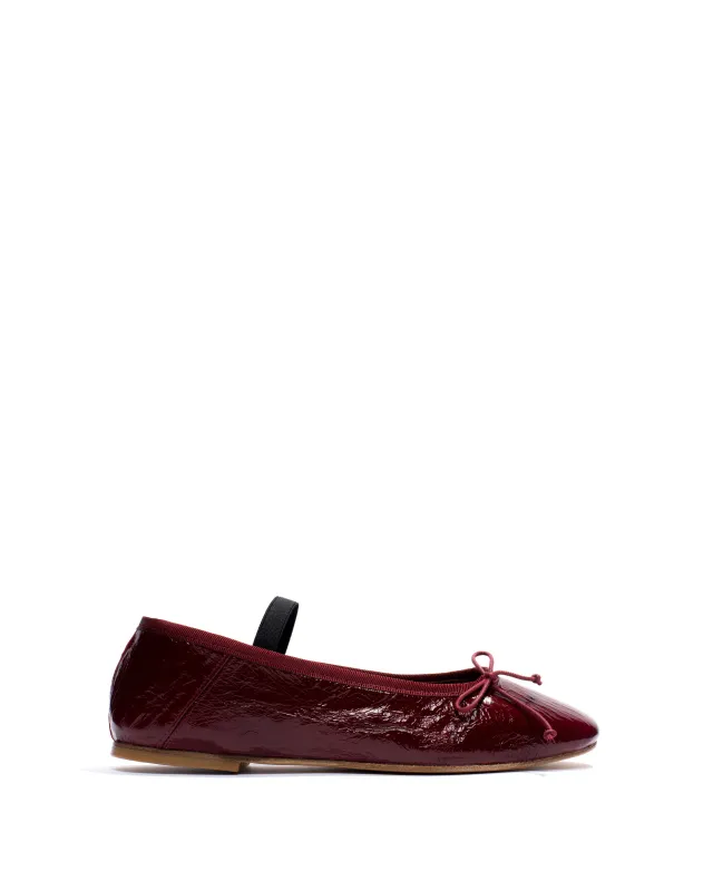 Rhina Crinkled polished goat Pomegranate sold by Anonymous Copenhagen