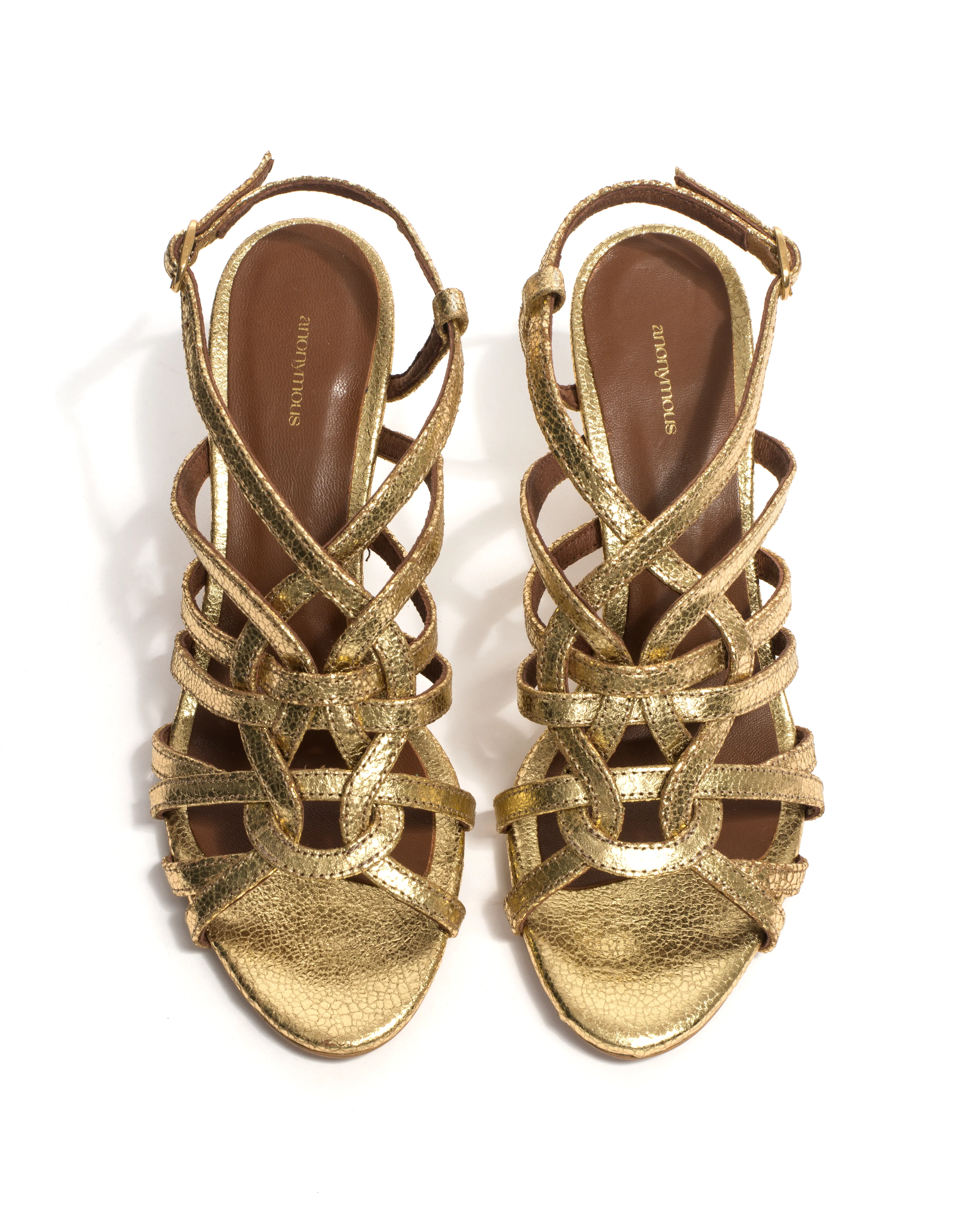 Vickey 75 Crackled metallic goat Gold sold by Anonymous Copenhagen product image thumbnail 4