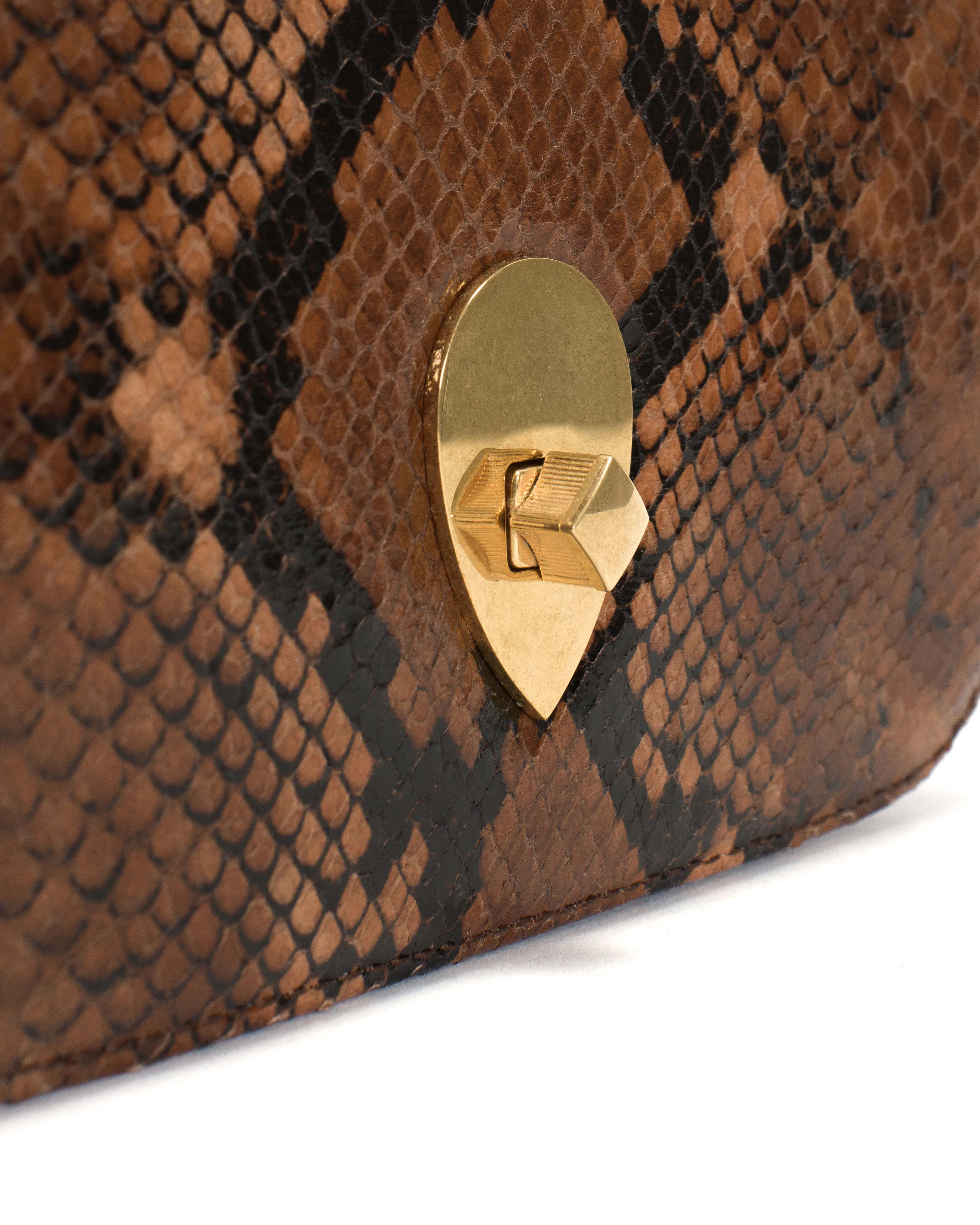 Nielle petite crossover bag Snake calf Hazelnut sold by Anonymous Copenhagen product image thumbnail 4