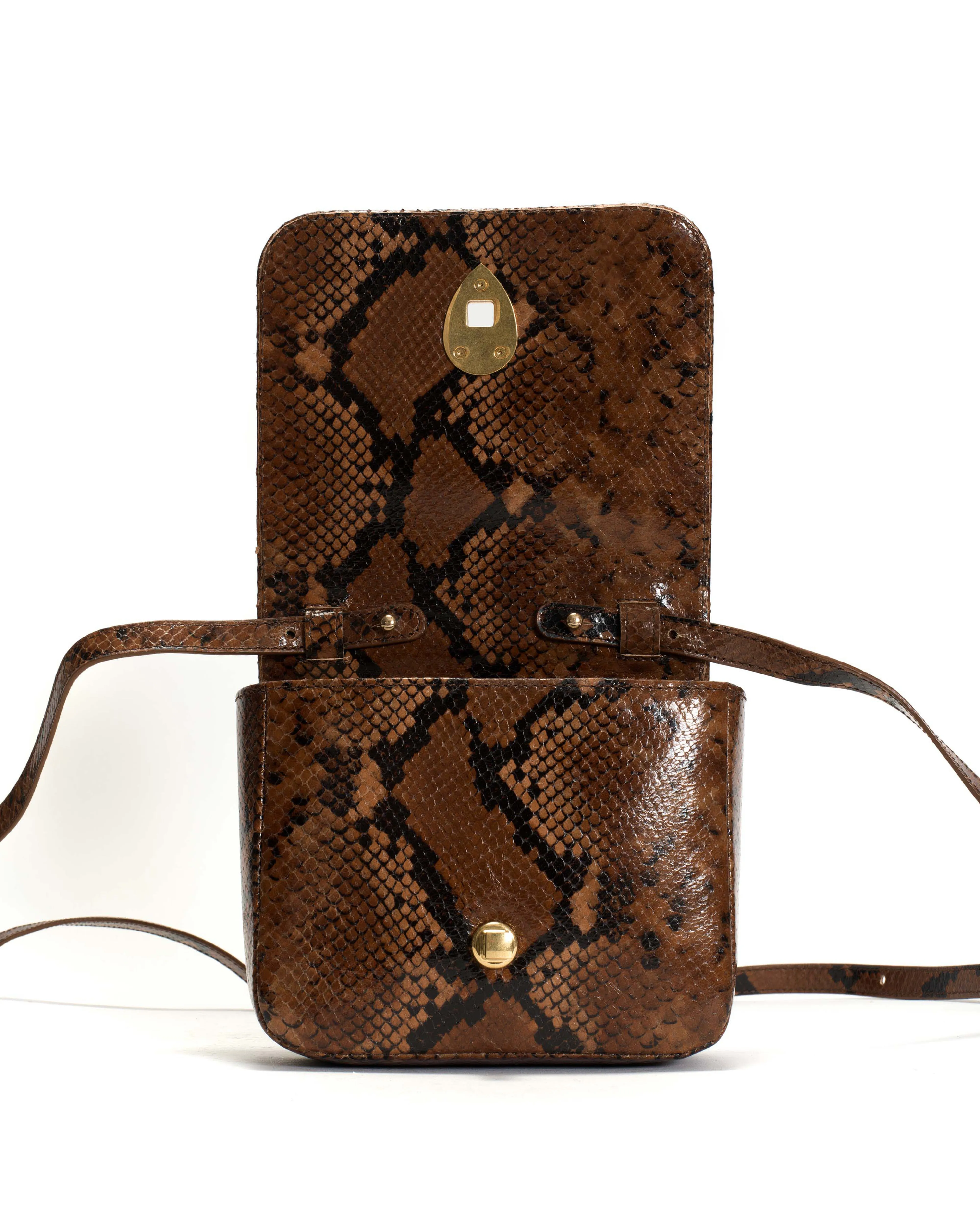 Nielle petite crossover bag Snake calf Hazelnut sold by Anonymous Copenhagen product image thumbnail 5