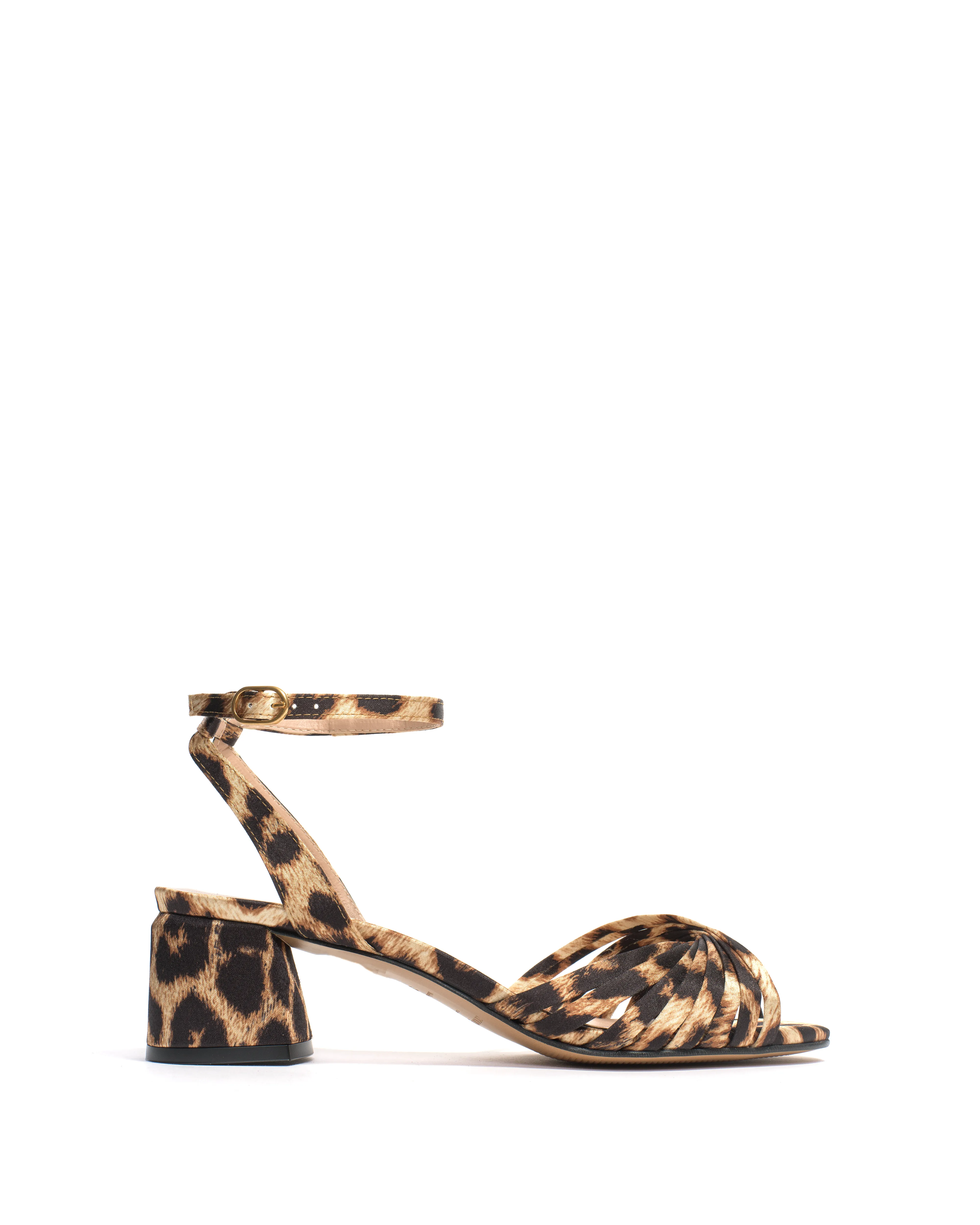 Margriet Satin print vegan Leopard sold by Anonymous Copenhagen