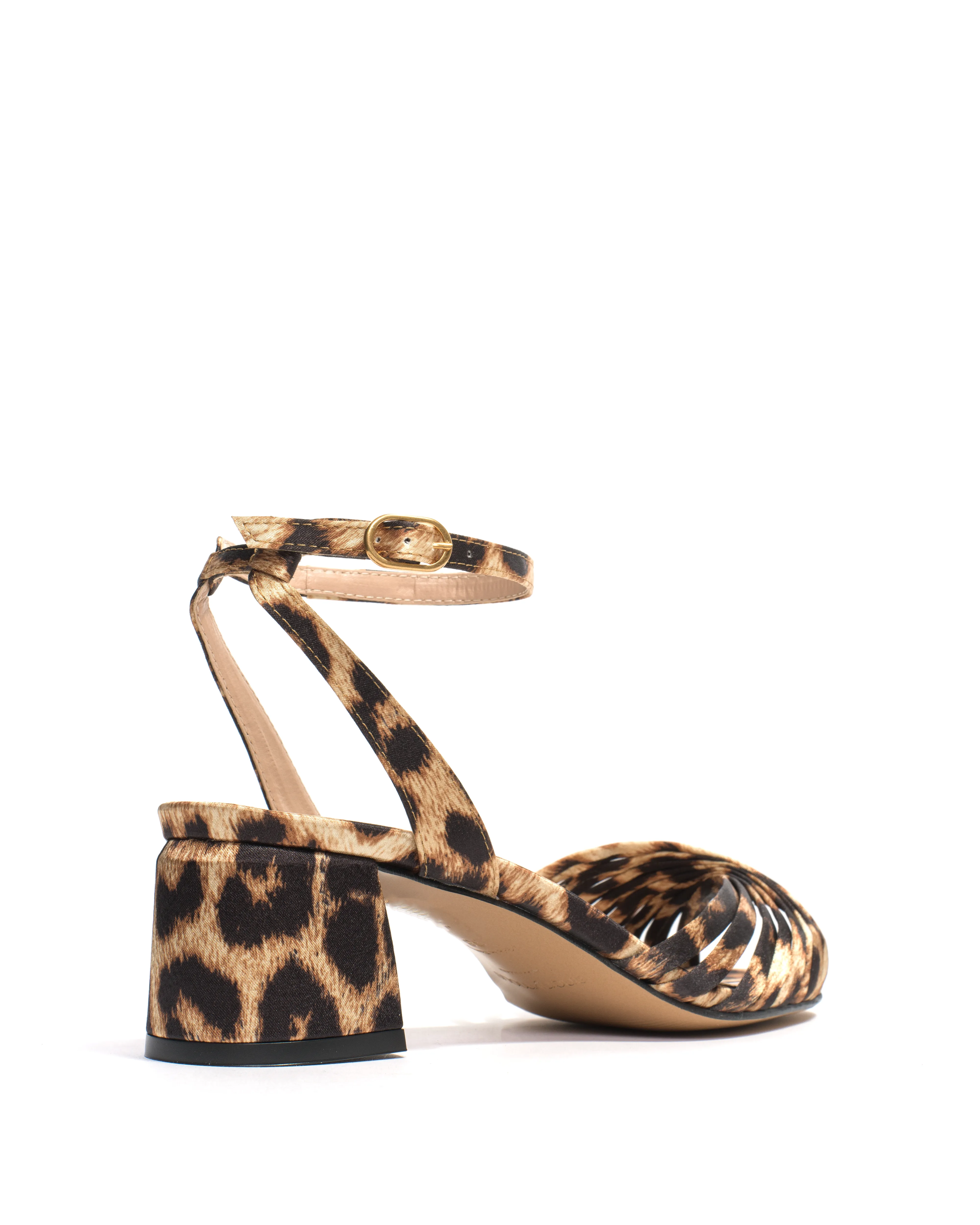 Margriet Satin print vegan Leopard sold by Anonymous Copenhagen product image thumbnail 3