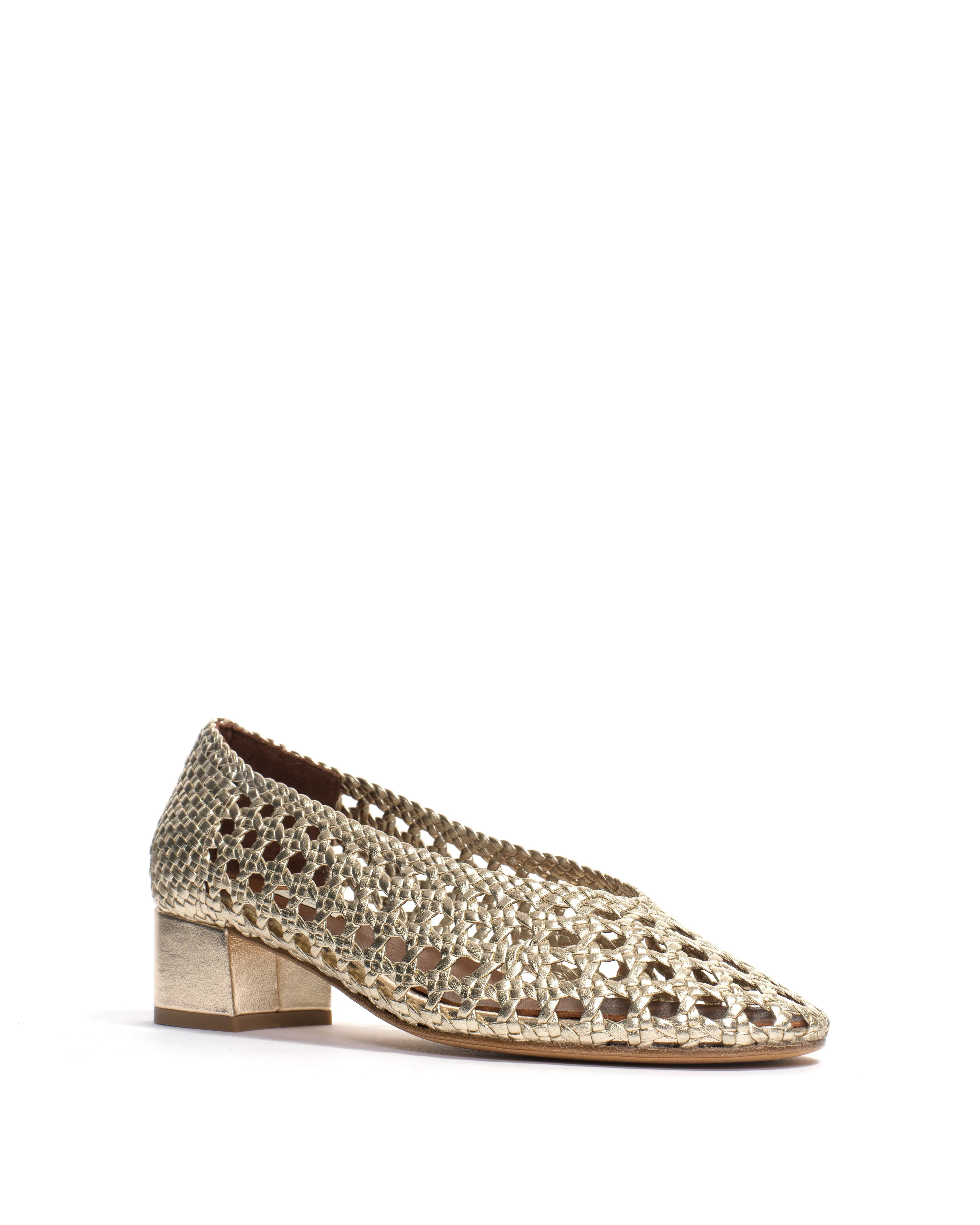 Sessi 40 hand-braided Hand-braided leather Champagne sold by Anonymous Copenhagen product image thumbnail 2