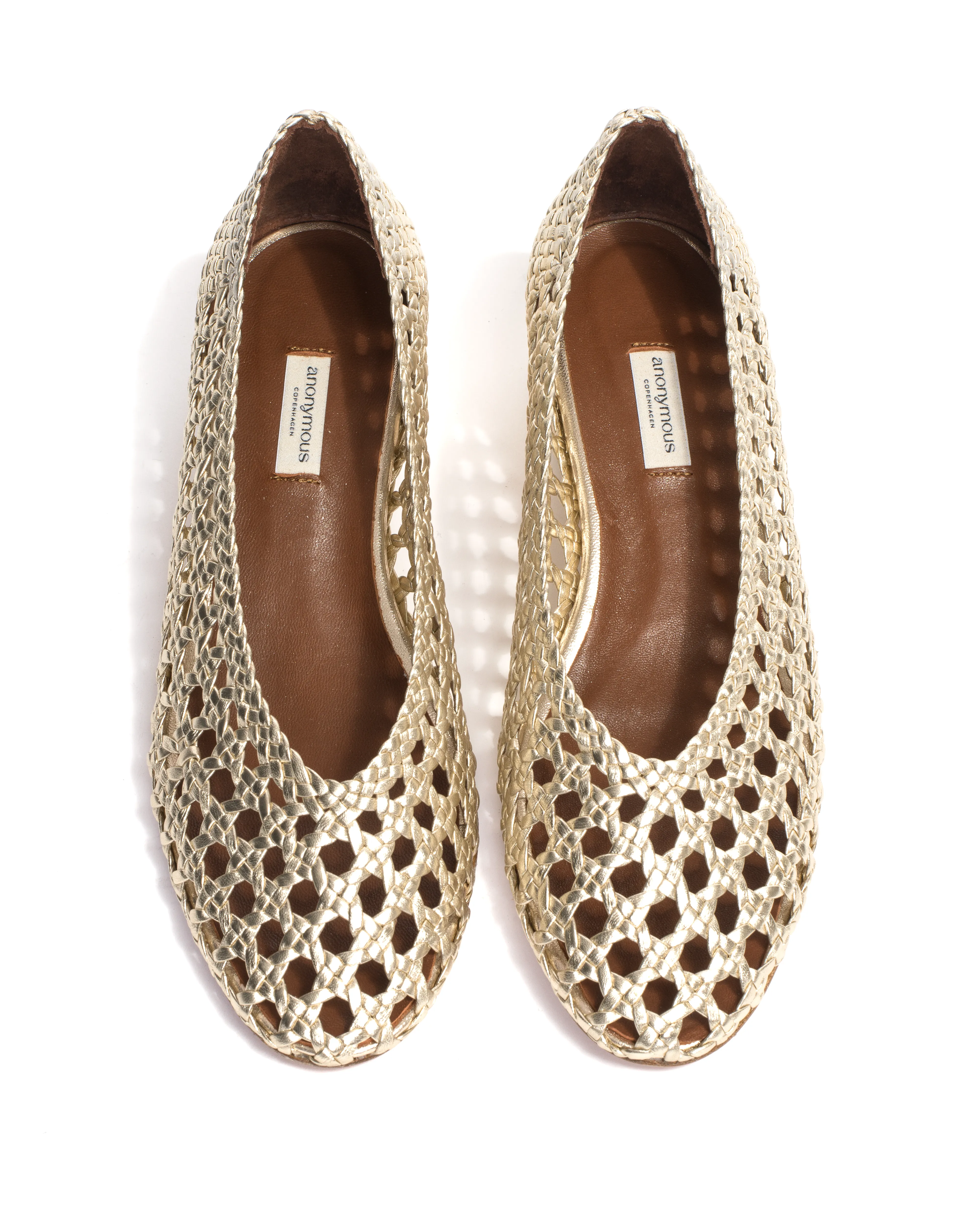 Sessi 40 hand-braided Hand-braided leather Champagne sold by Anonymous Copenhagen product image thumbnail 4
