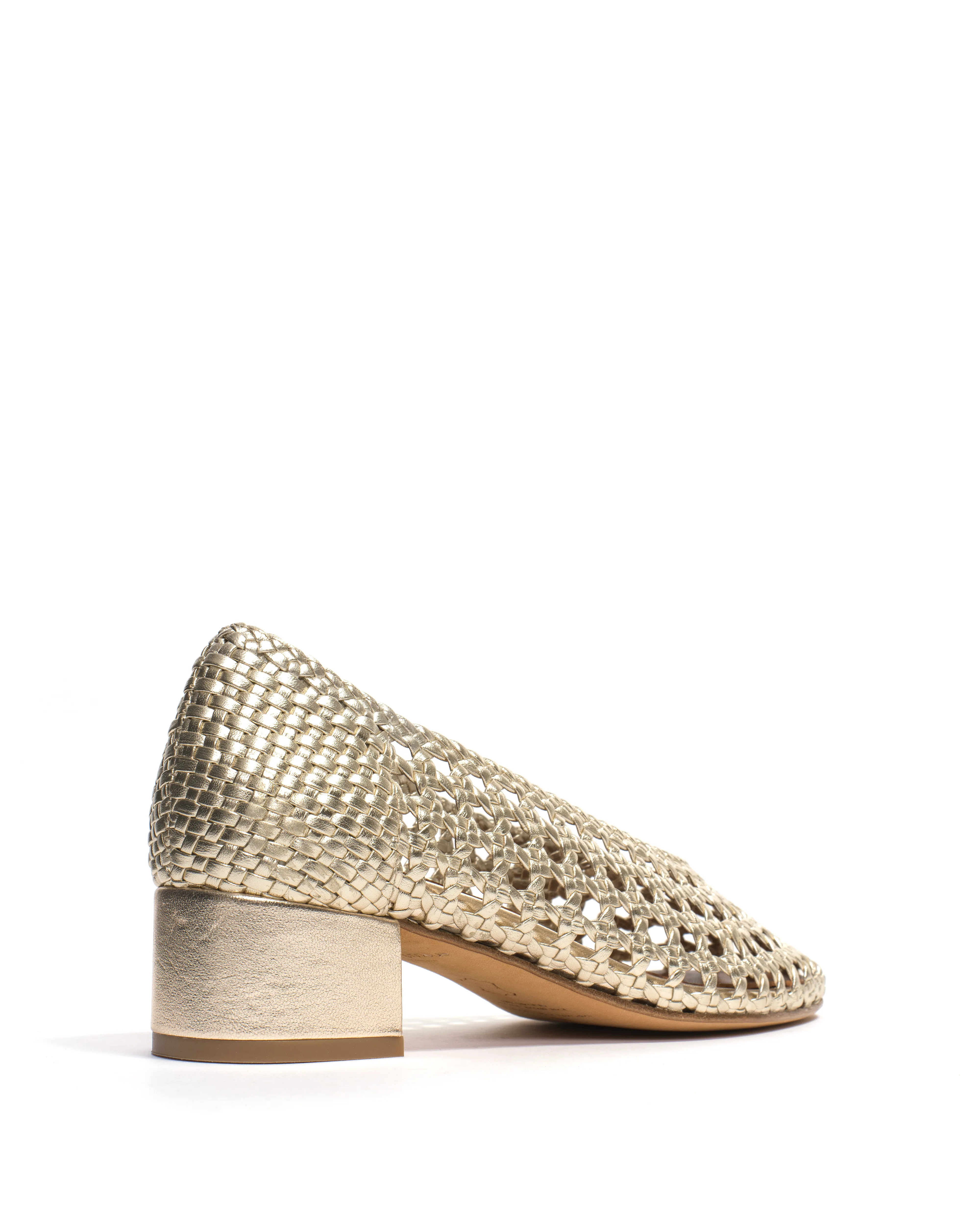 Sessi 40 hand-braided Hand-braided leather Champagne sold by Anonymous Copenhagen product image thumbnail 3