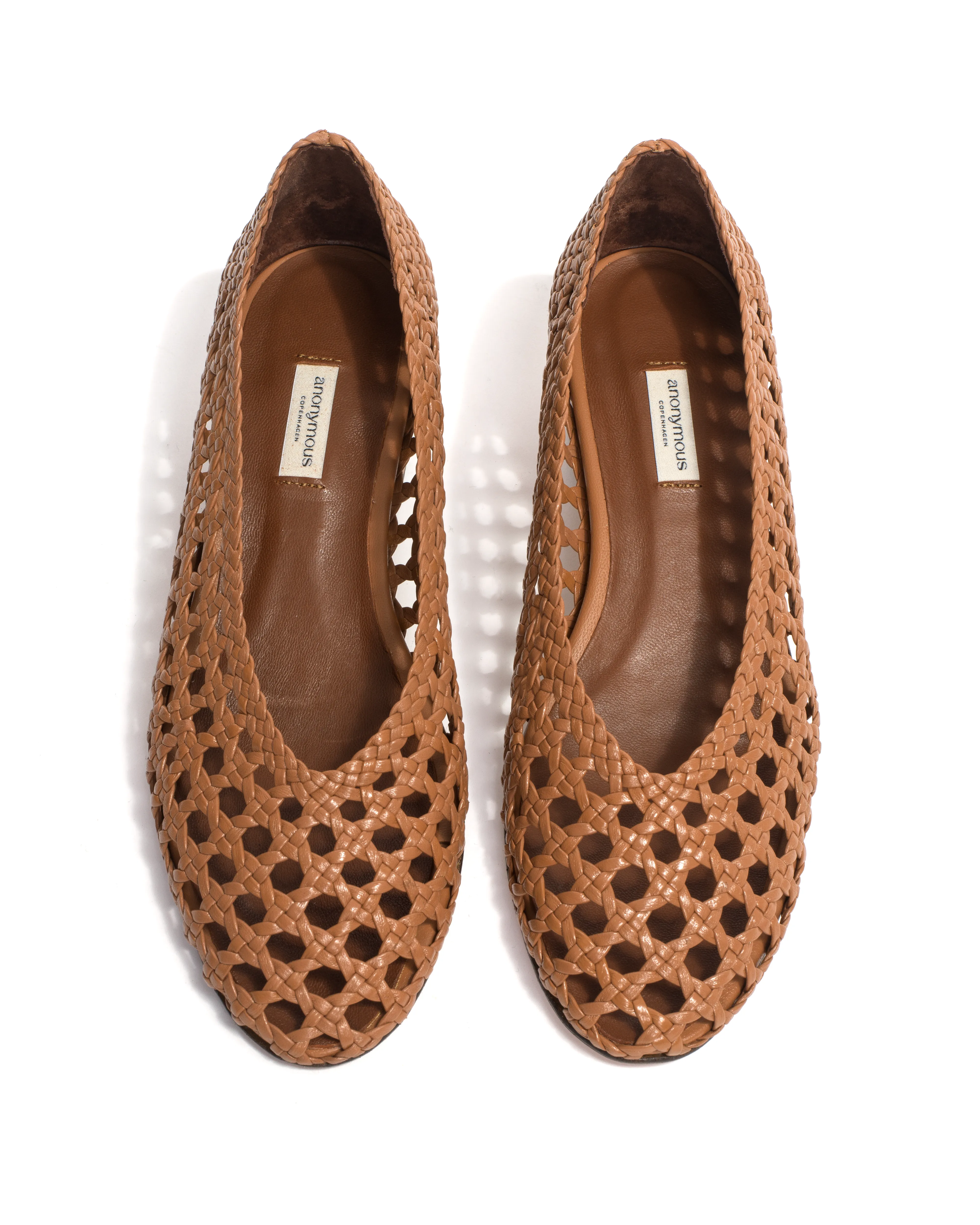Sessi 40 hand-braided Hand-braided leather Caramel sold by Anonymous Copenhagen product image thumbnail 4