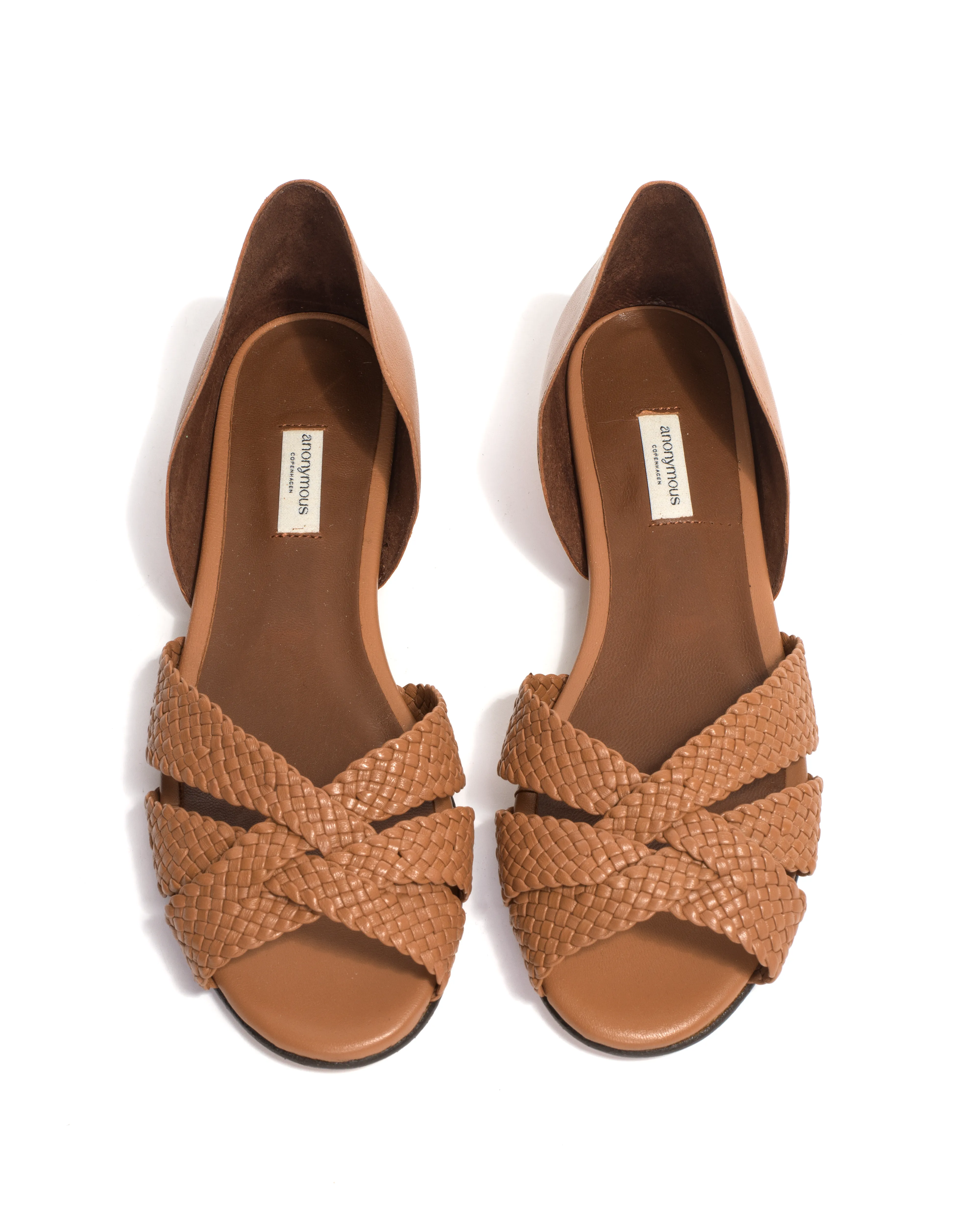 Sanni 20 hand-braided Hand-braided leather Caramel sold by Anonymous Copenhagen product image thumbnail 5