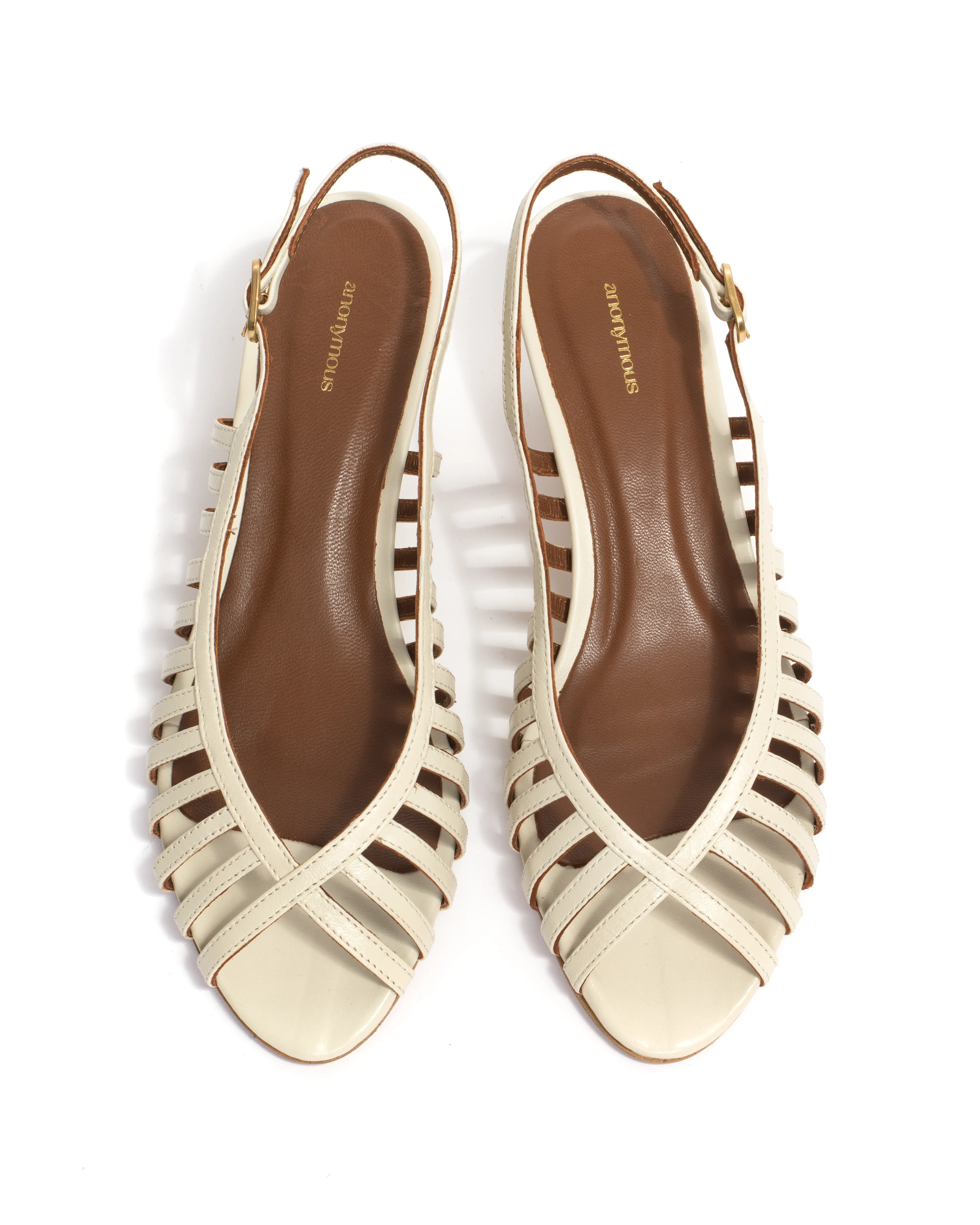 Carminho 40 stiletto Shiny lamb White sand sold by Anonymous Copenhagen product image thumbnail 5