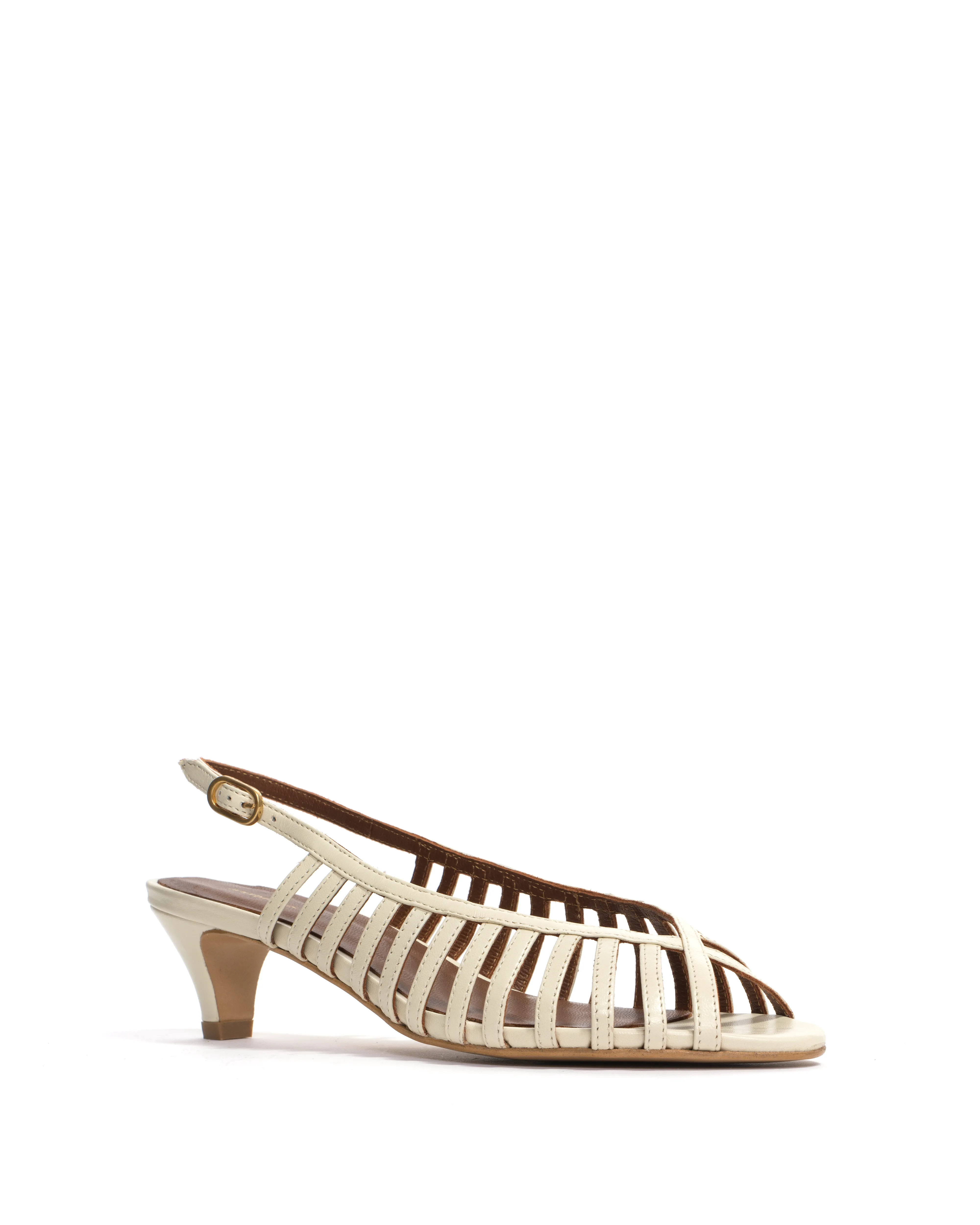 Carminho 40 stiletto Shiny lamb White sand sold by Anonymous Copenhagen product image thumbnail 2