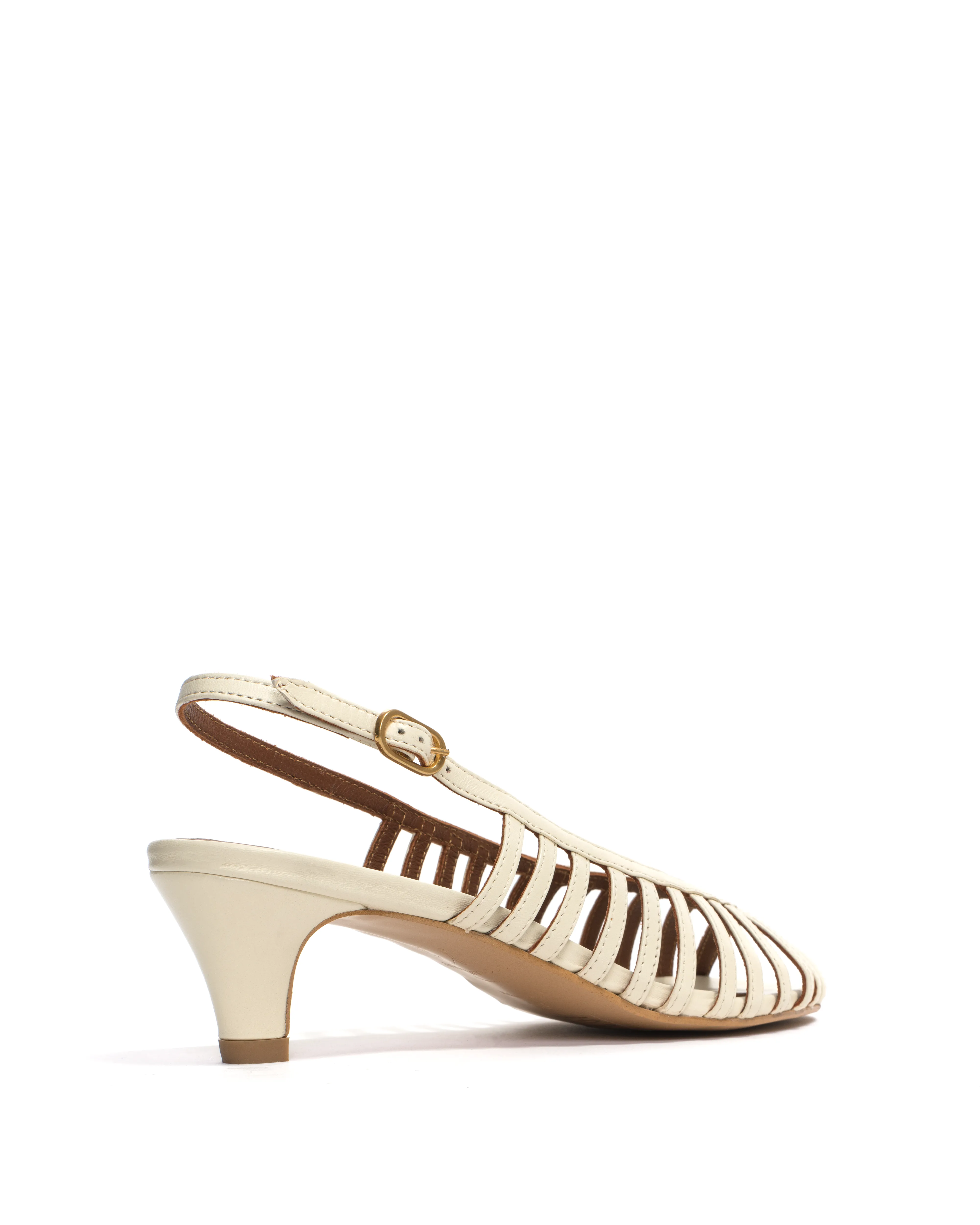 Carminho 40 stiletto Shiny lamb White sand sold by Anonymous Copenhagen product image thumbnail 4