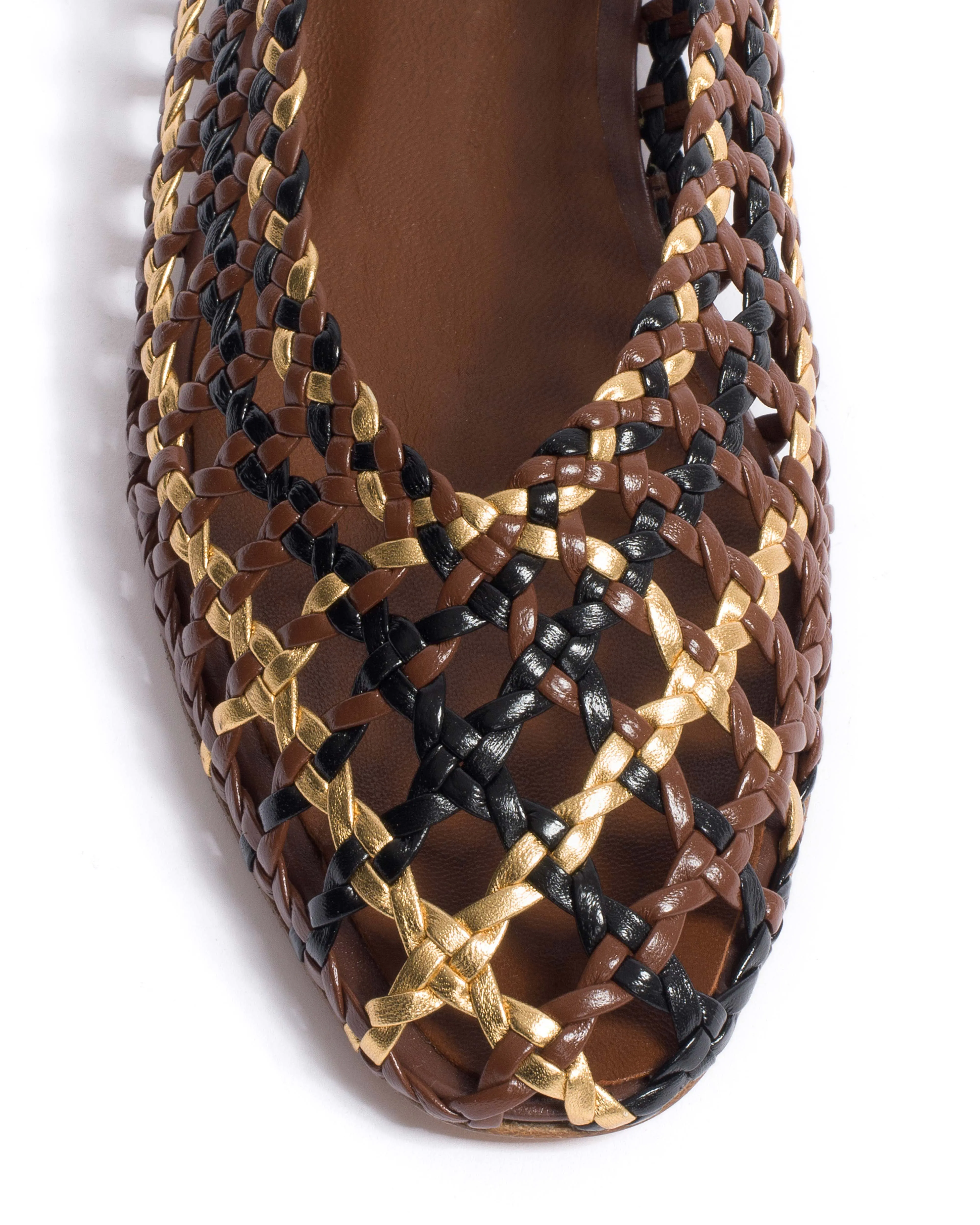 Sessi 10 Hand-braided leather Chocolate mix sold by Anonymous Copenhagen product image thumbnail 5