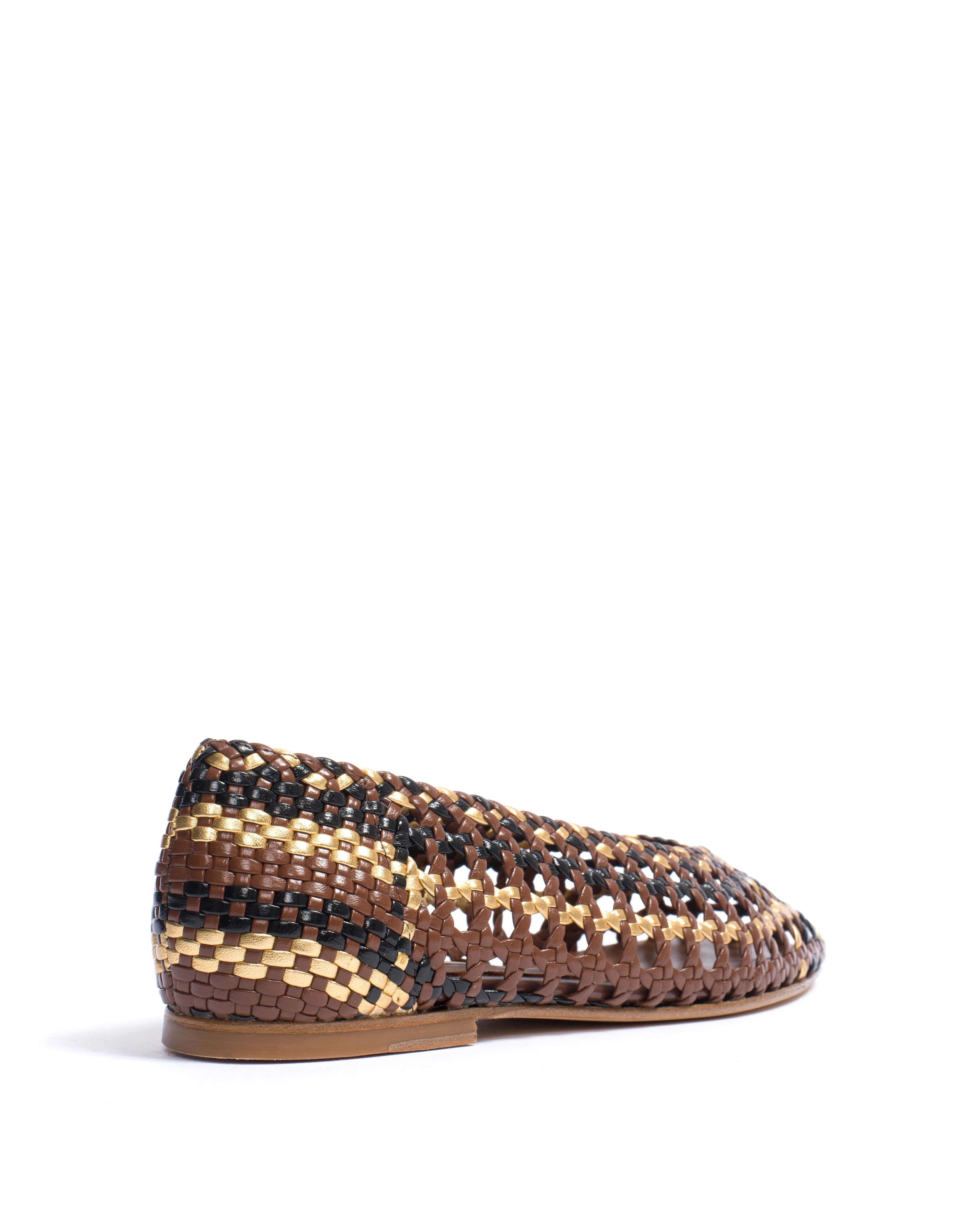 Sessi 10 Hand-braided leather Chocolate mix sold by Anonymous Copenhagen product image thumbnail 3