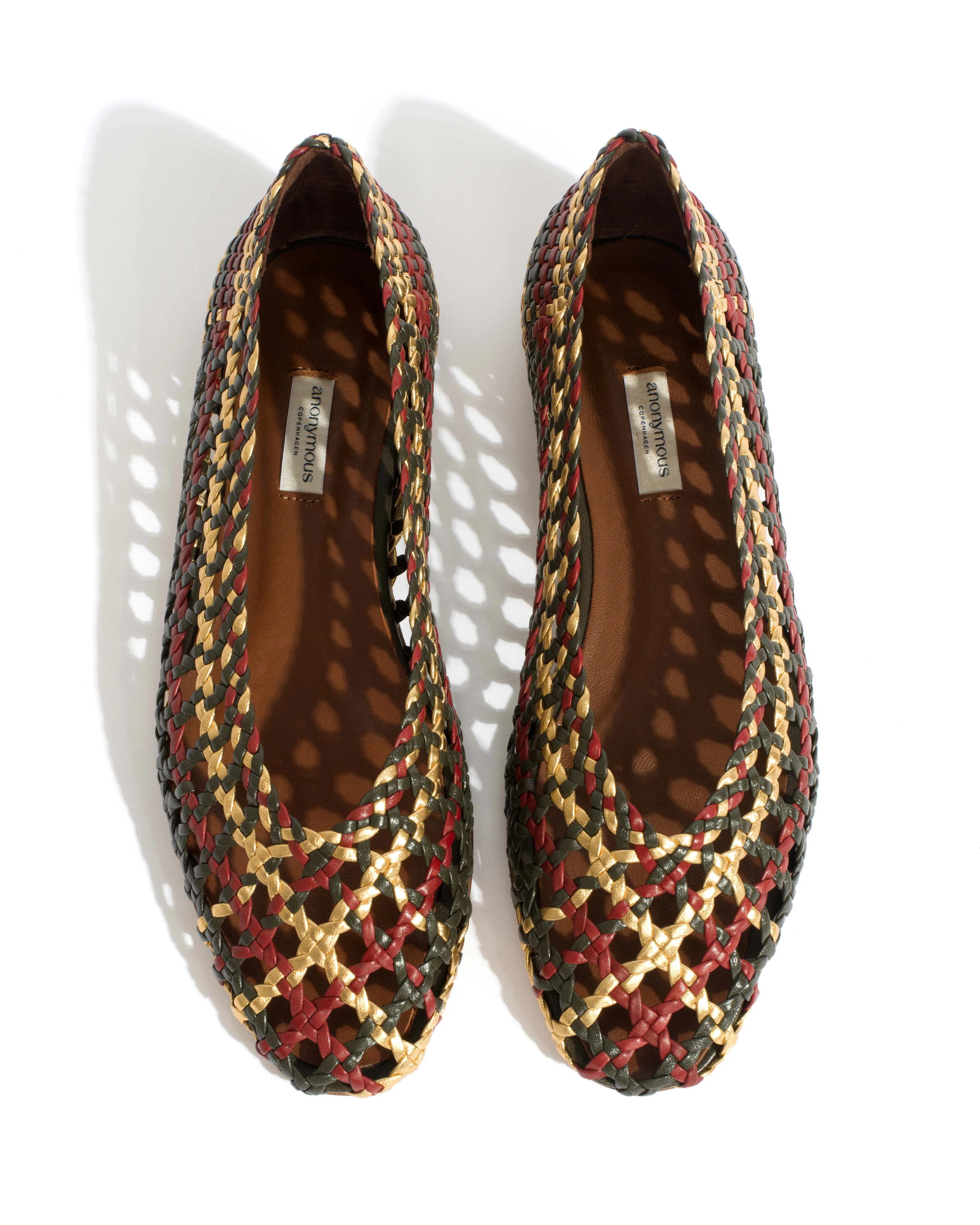 Sessi 10 Hand-braided leather Moss green mix sold by Anonymous Copenhagen product image thumbnail 4