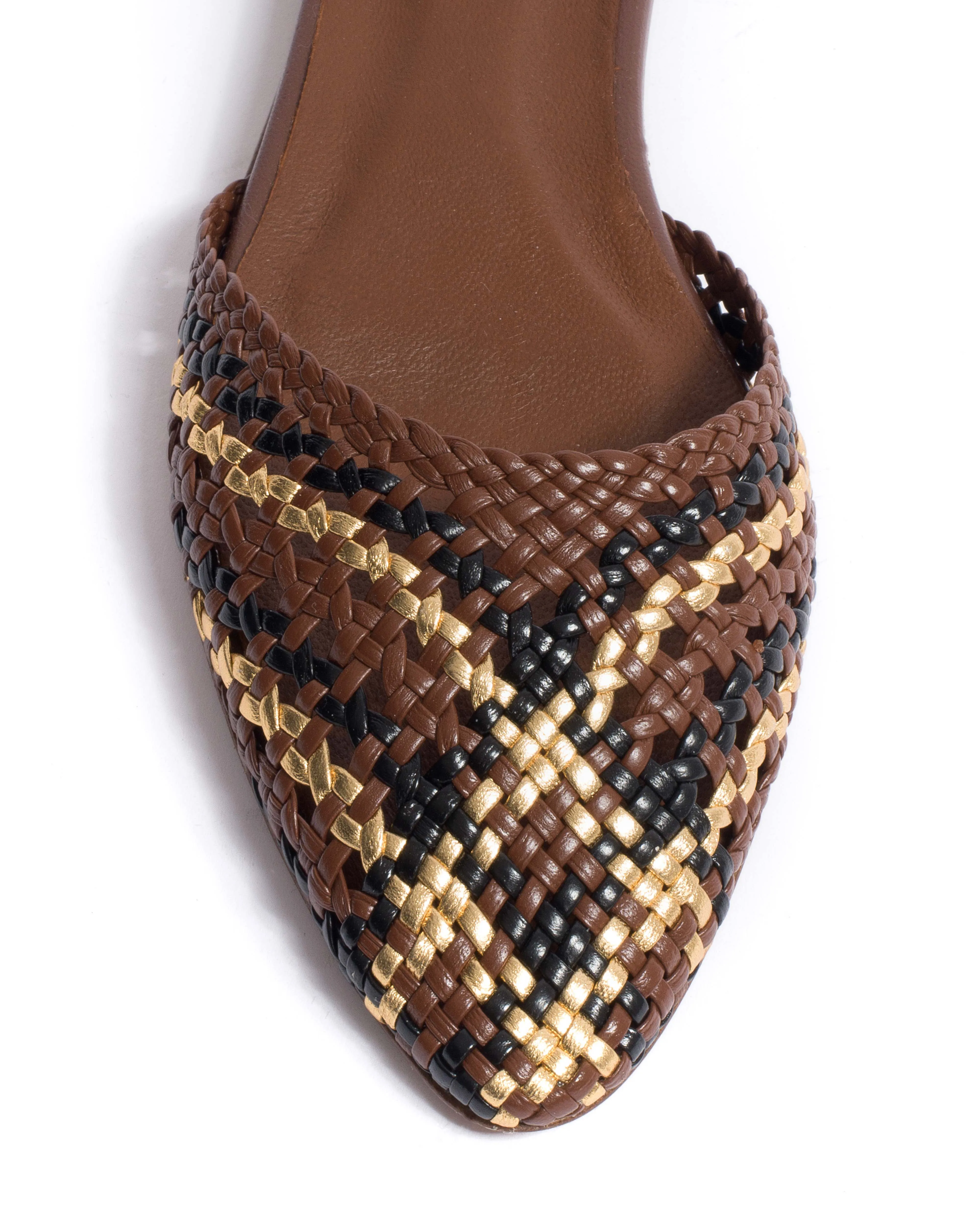 Senara 10 Hand-braided leather Chocolate mix sold by Anonymous Copenhagen product image thumbnail 5