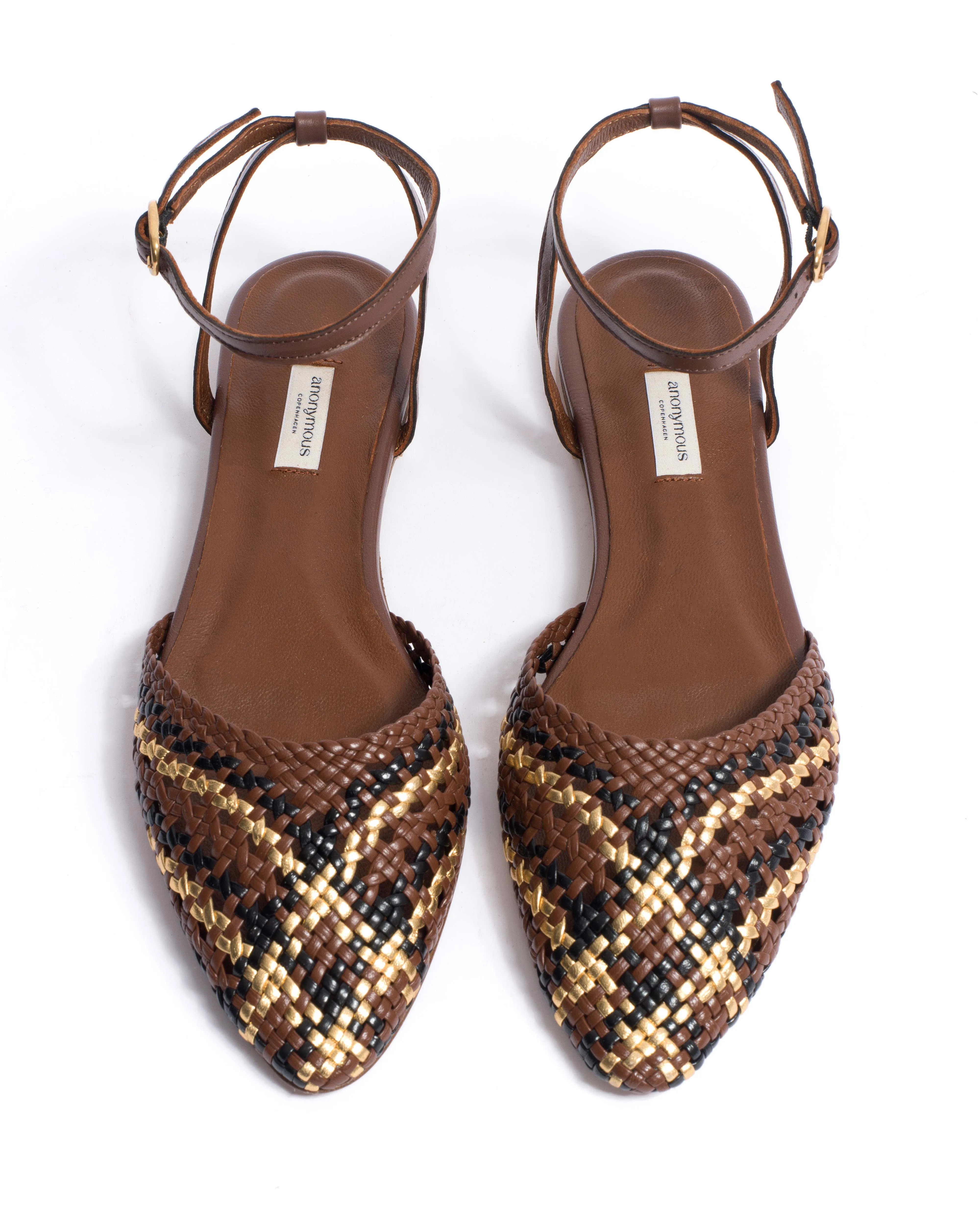 Senara 10 Hand-braided leather Chocolate mix sold by Anonymous Copenhagen product image thumbnail 4