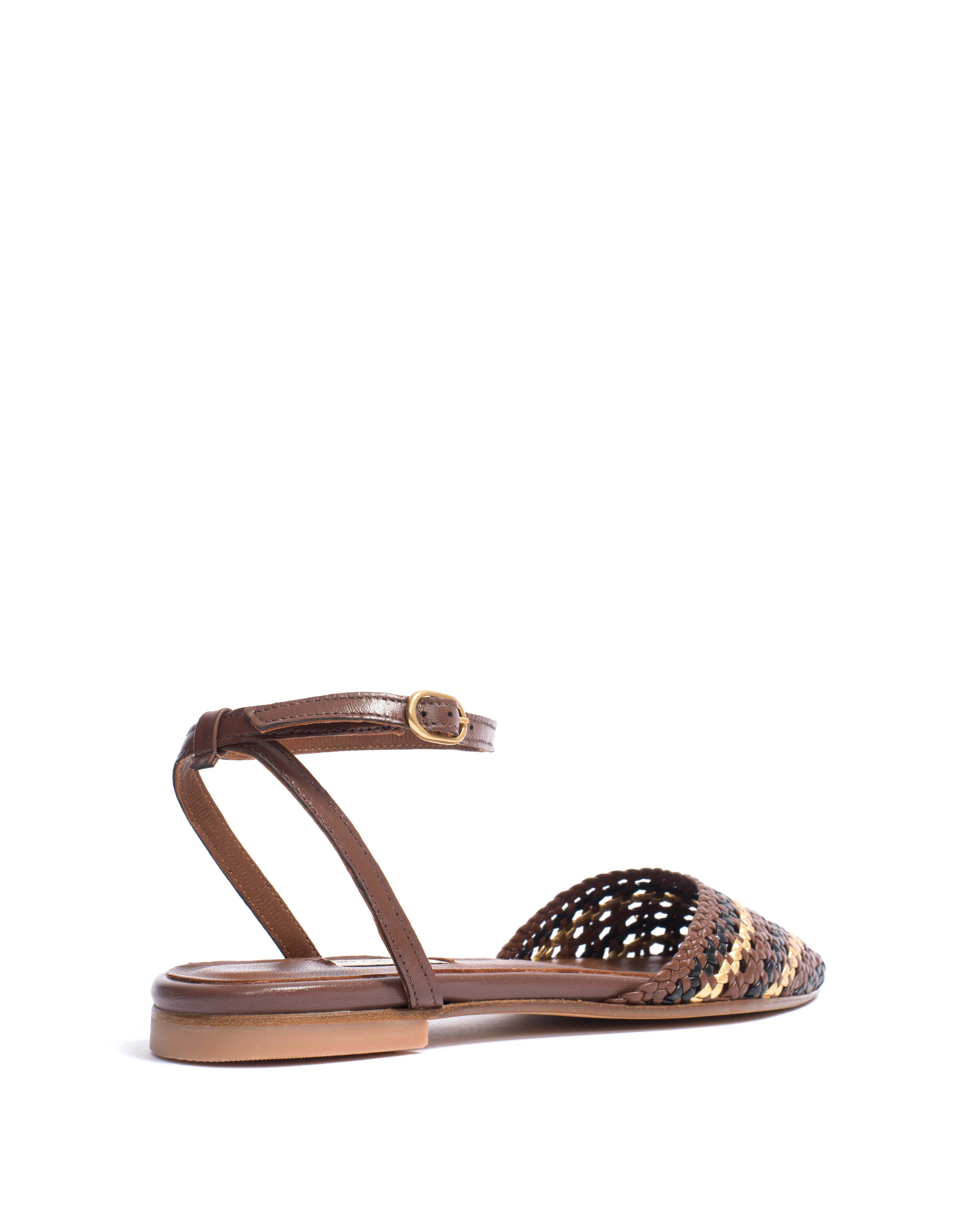 Senara 10 Hand-braided leather Chocolate mix sold by Anonymous Copenhagen product image thumbnail 3