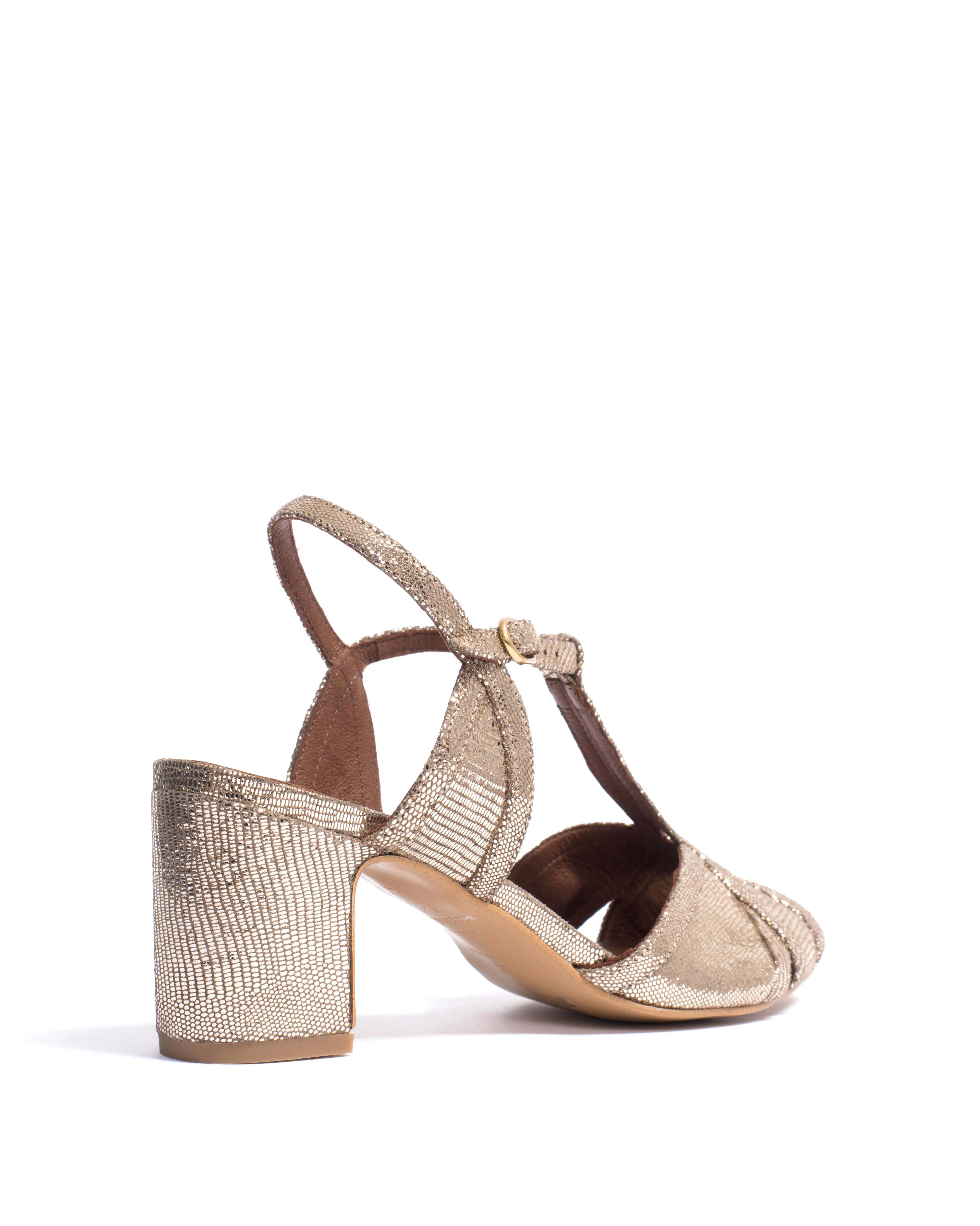 Therese 55 Lizard metallic goat Vintage champagne sold by Anonymous Copenhagen product image thumbnail 3