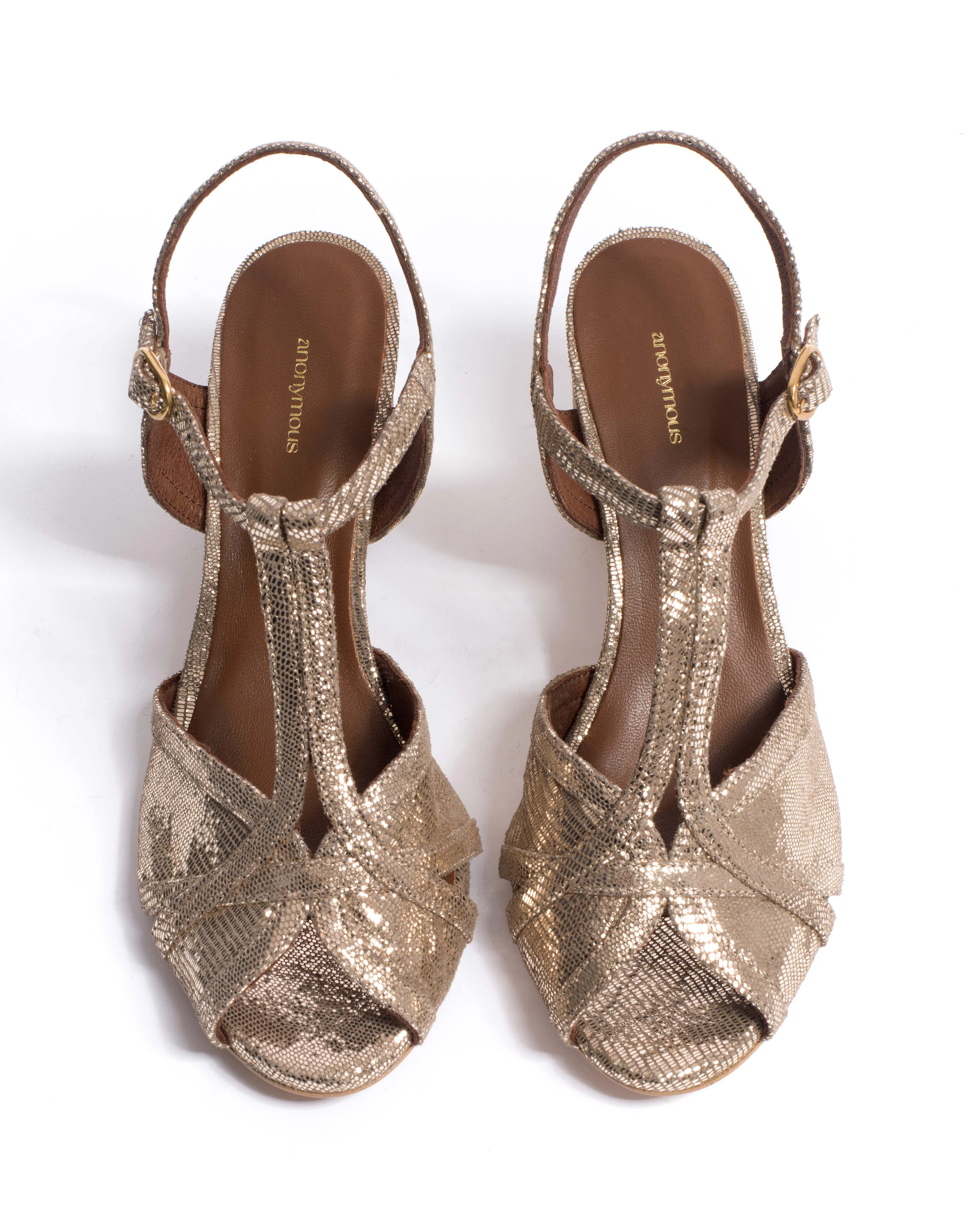 Therese 55 Lizard metallic goat Vintage champagne sold by Anonymous Copenhagen product image thumbnail 4