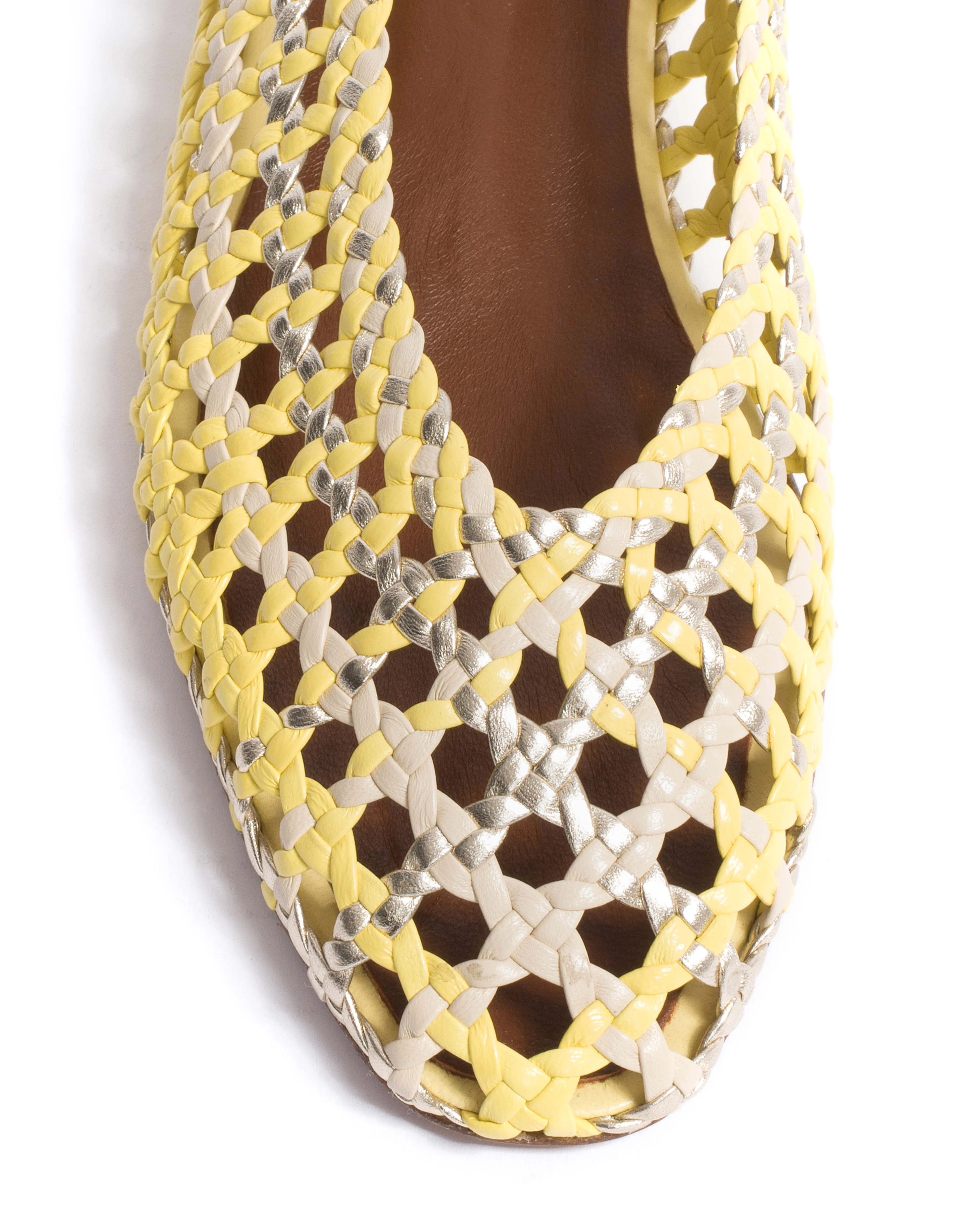 Sessi 10 Hand-braided leather Pineapple ice mix sold by Anonymous Copenhagen product image thumbnail 5