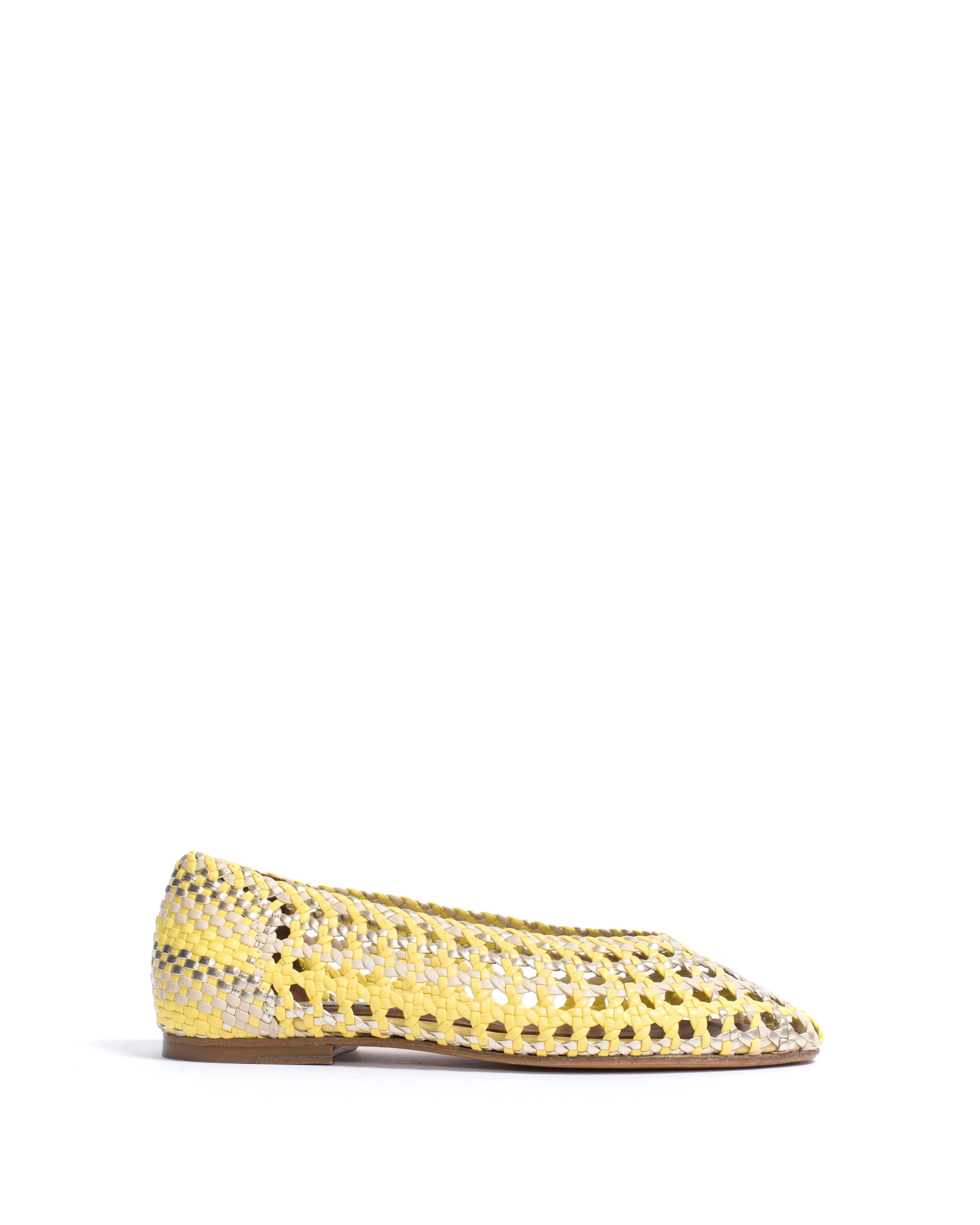 Sessi 10 Hand-braided leather Pineapple ice mix sold by Anonymous Copenhagen