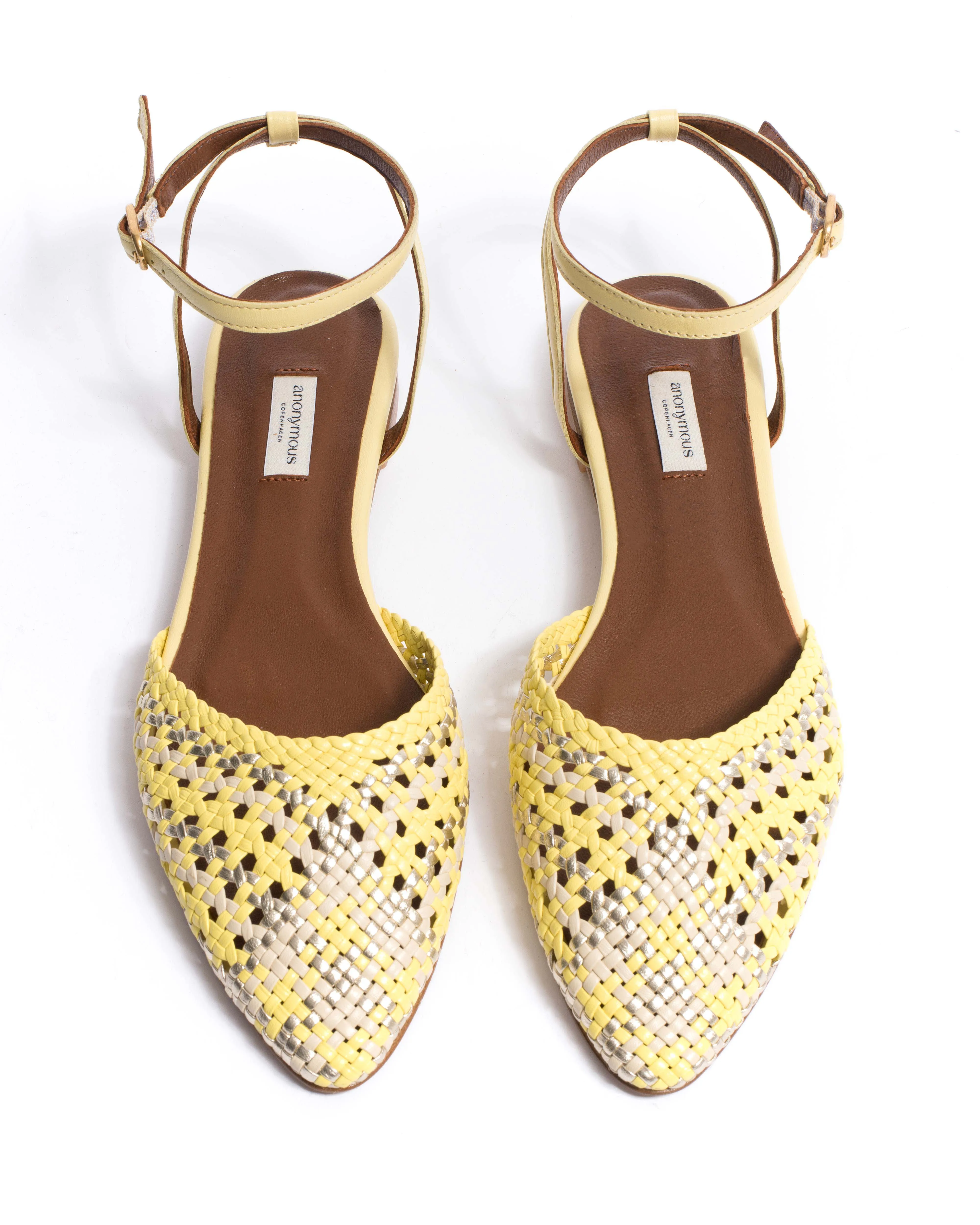 Senara 10 Hand-braided leather Pineapple ice mix sold by Anonymous Copenhagen product image thumbnail 4