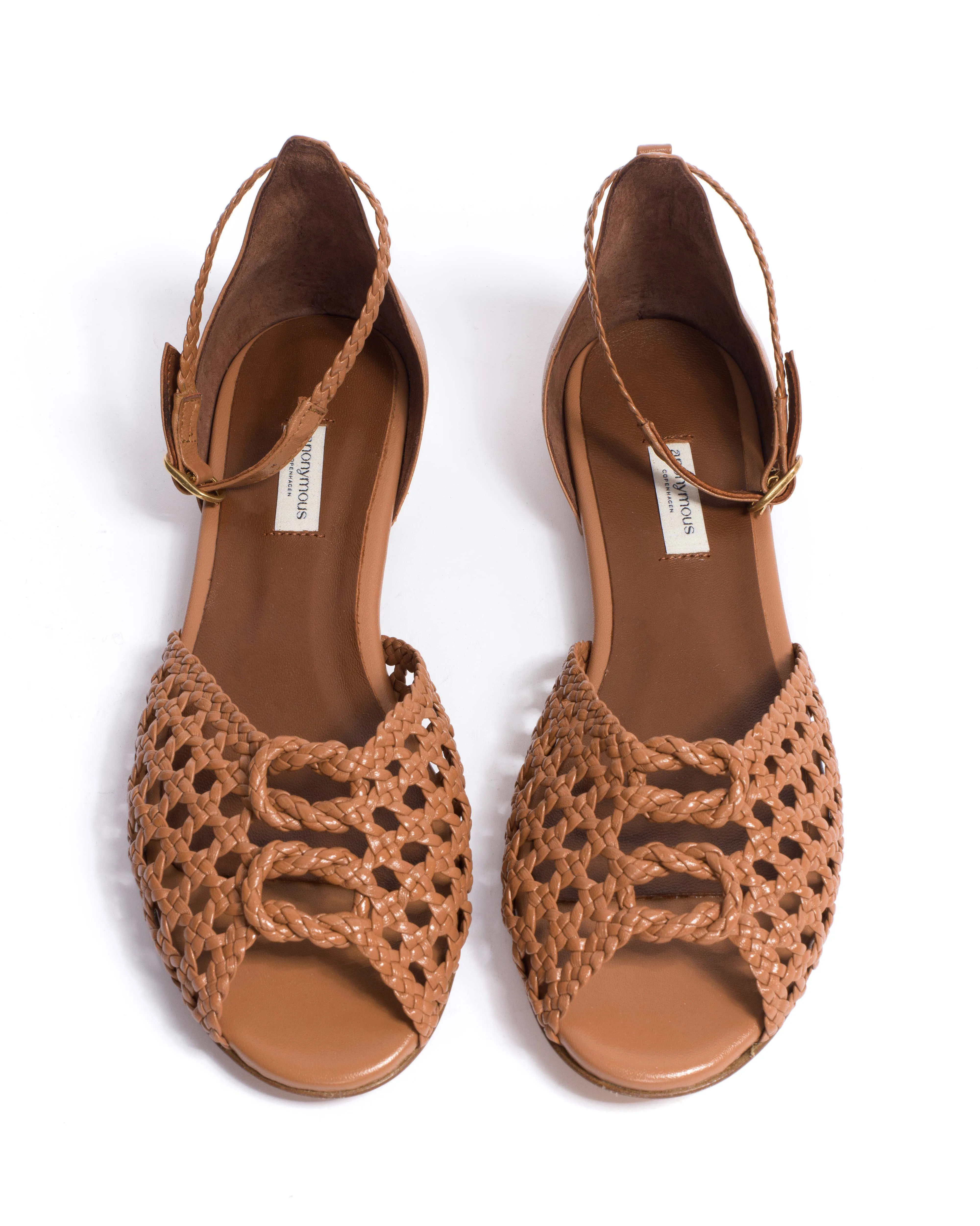 Lucy 10 hand-braided Hand-braided leather Caramel sold by Anonymous Copenhagen product image thumbnail 4