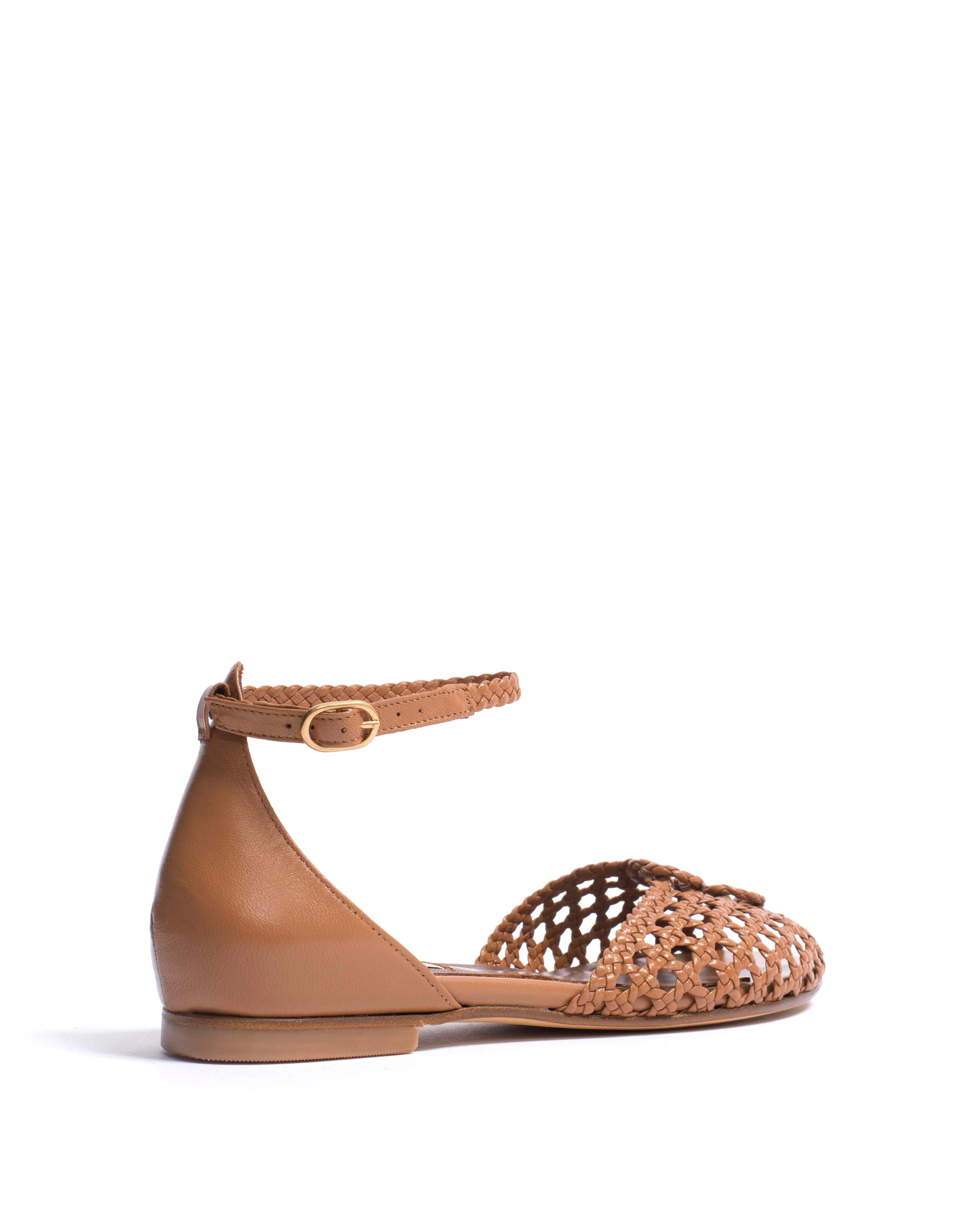 Lucy 10 hand-braided Hand-braided leather Caramel sold by Anonymous Copenhagen product image thumbnail 3