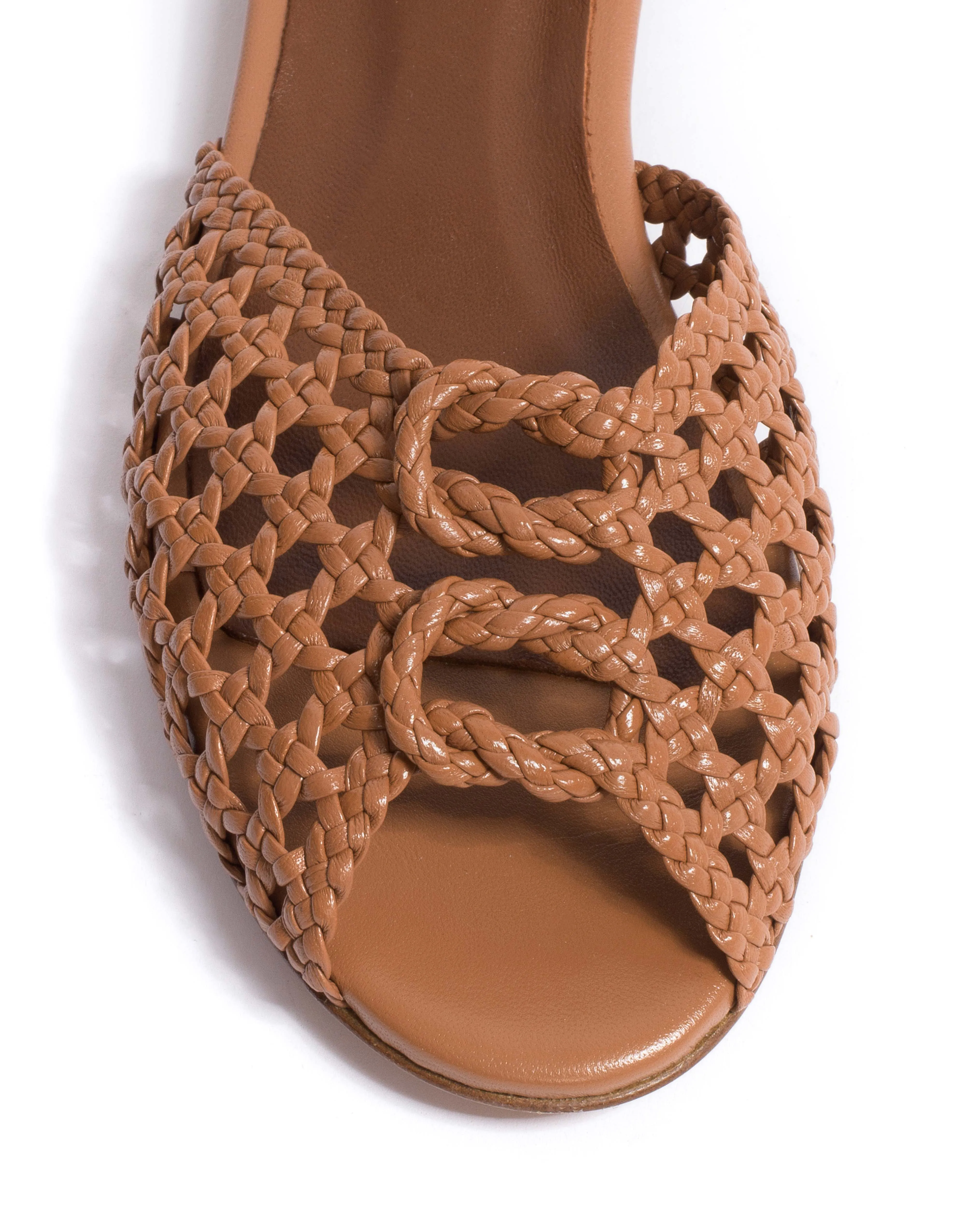 Lucy 10 hand-braided Hand-braided leather Caramel sold by Anonymous Copenhagen product image thumbnail 5