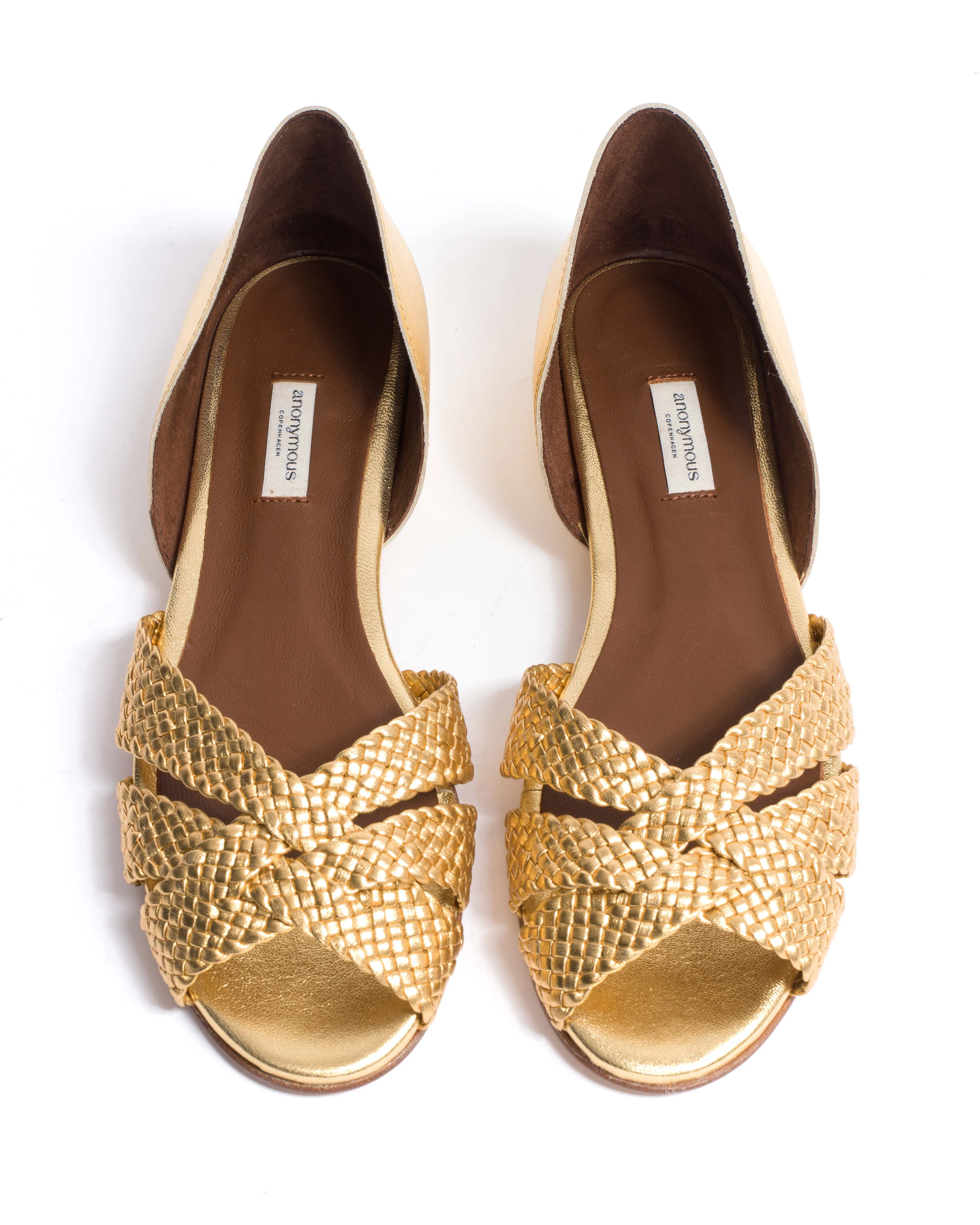 Sanni 20 hand-braided Hand-braided leather Gold sold by Anonymous Copenhagen product image thumbnail 4