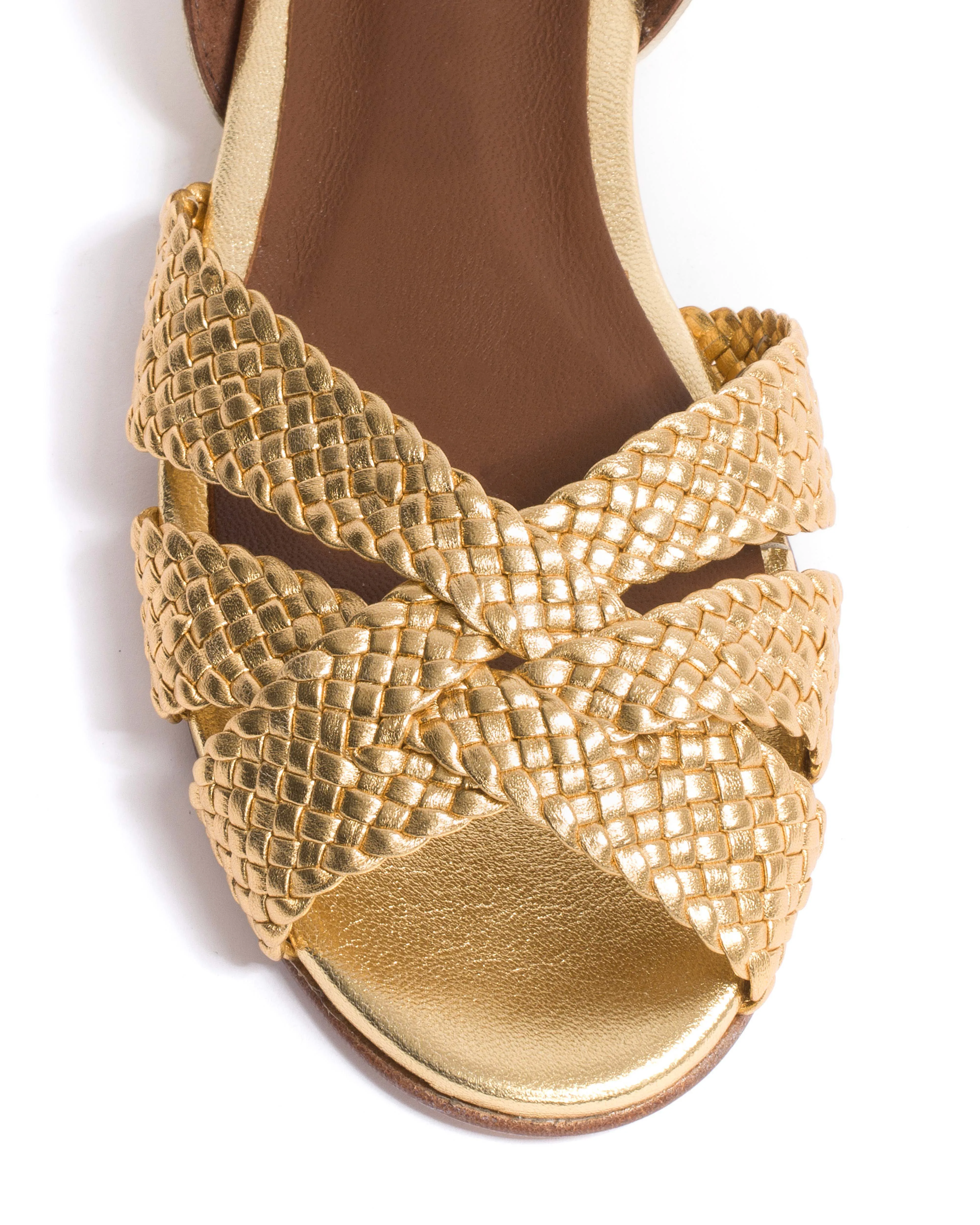 Sanni 20 hand-braided Hand-braided leather Gold sold by Anonymous Copenhagen product image thumbnail 5