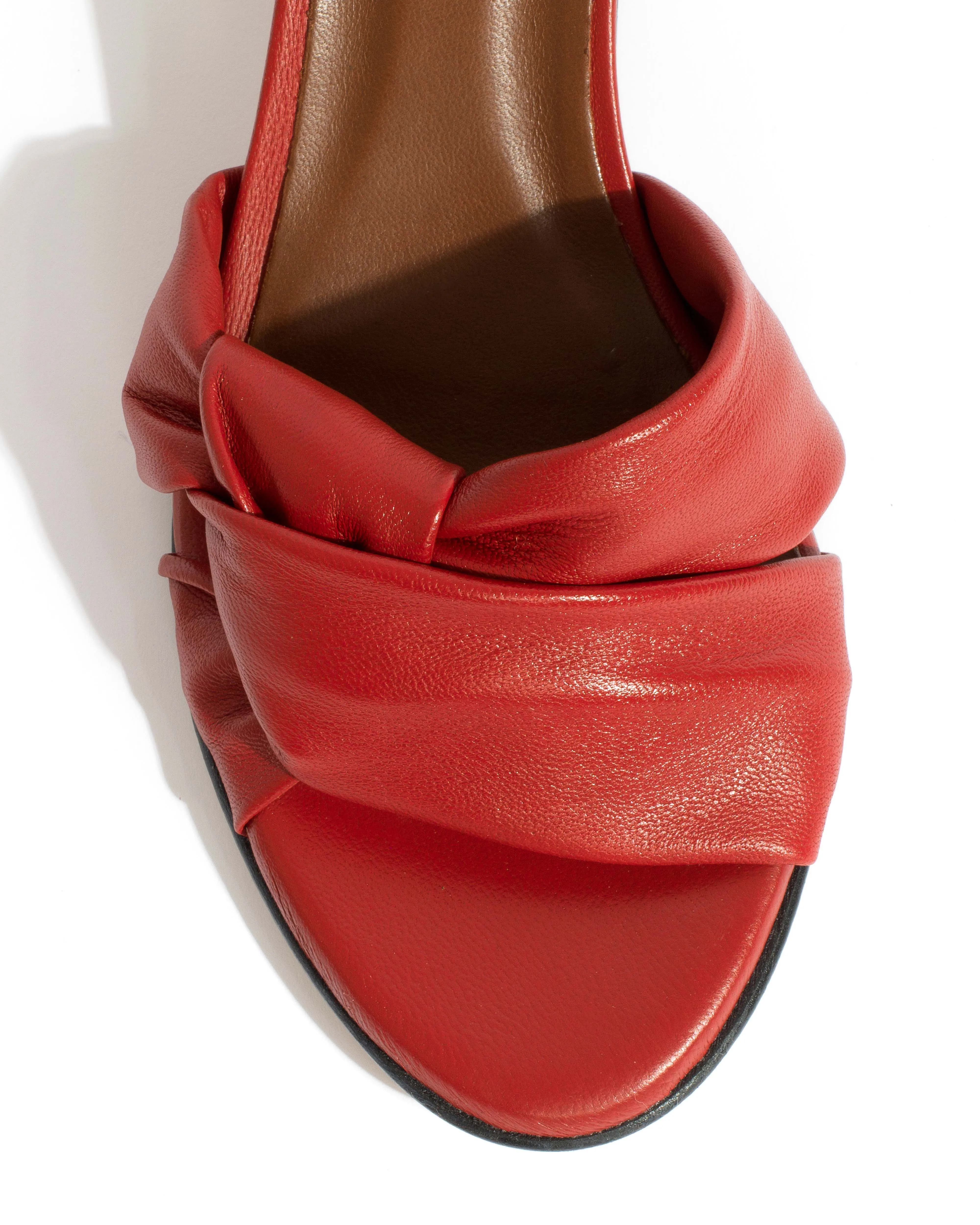 Kamilah 50 stiletto Shiny lamb Ruby red sold by Anonymous Copenhagen product image thumbnail 5