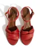 Kamilah 50 stiletto Shiny lamb Ruby red sold by Anonymous Copenhagen