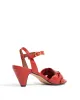 Kamilah 50 stiletto Shiny lamb Ruby red sold by Anonymous Copenhagen