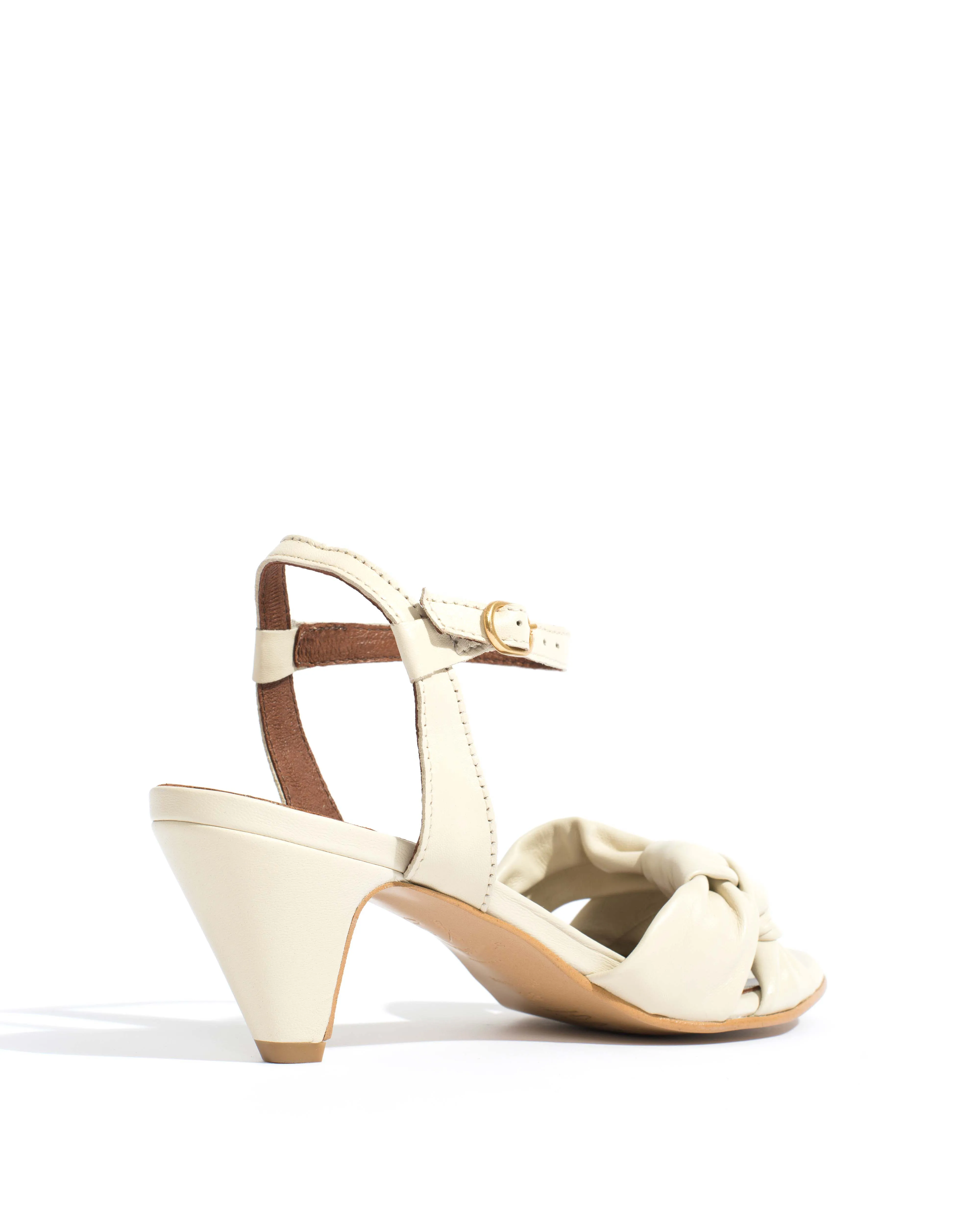 Kamilah 50 stiletto Shiny lamb White sand sold by Anonymous Copenhagen product image thumbnail 3