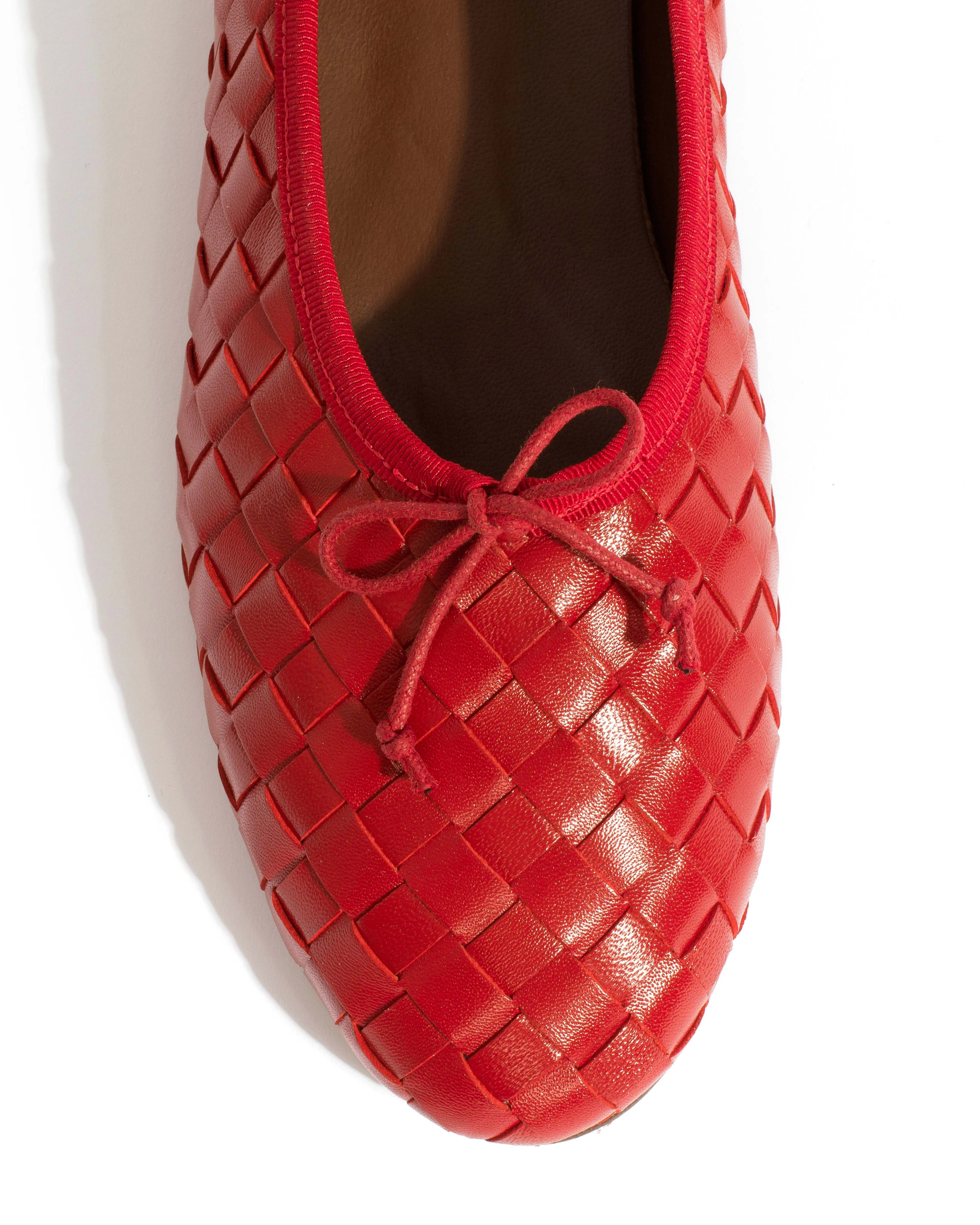 Sacha interlace Shiny lamb Ruby red sold by Anonymous Copenhagen product image thumbnail 5