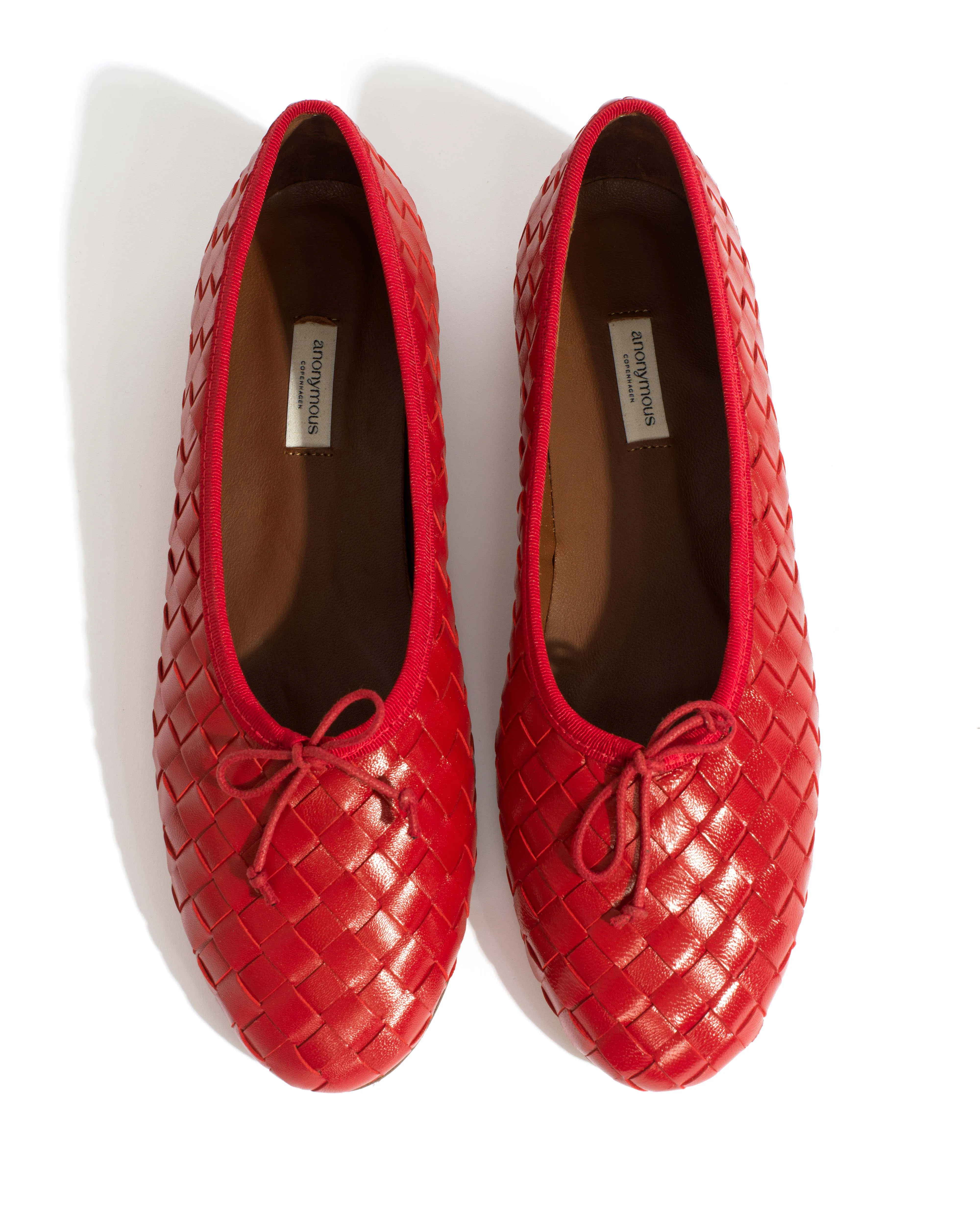 Sacha interlace Shiny lamb Ruby red sold by Anonymous Copenhagen product image thumbnail 4