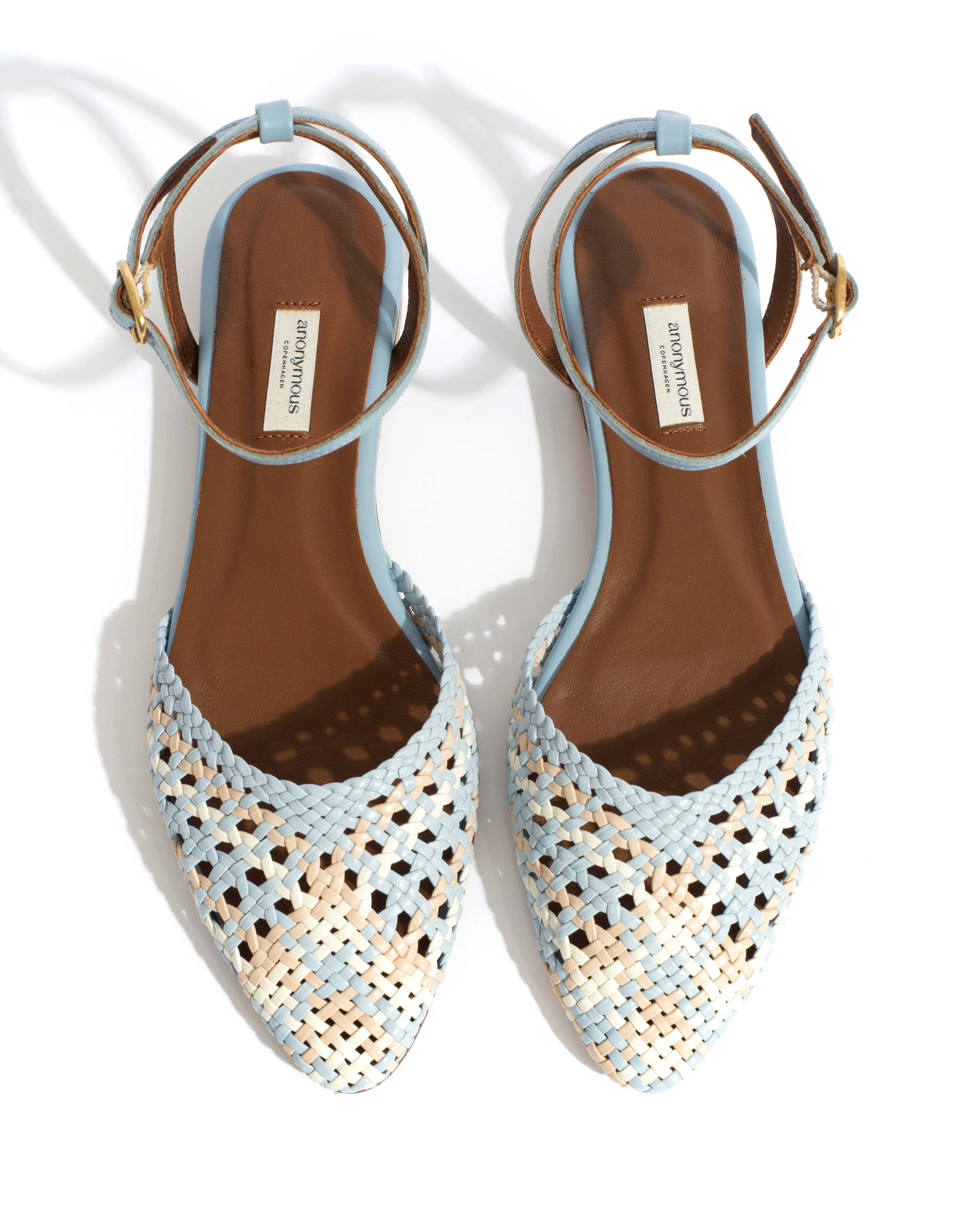 Senara 10 Hand-braided leather Lichen blue mix sold by Anonymous Copenhagen product image thumbnail 4