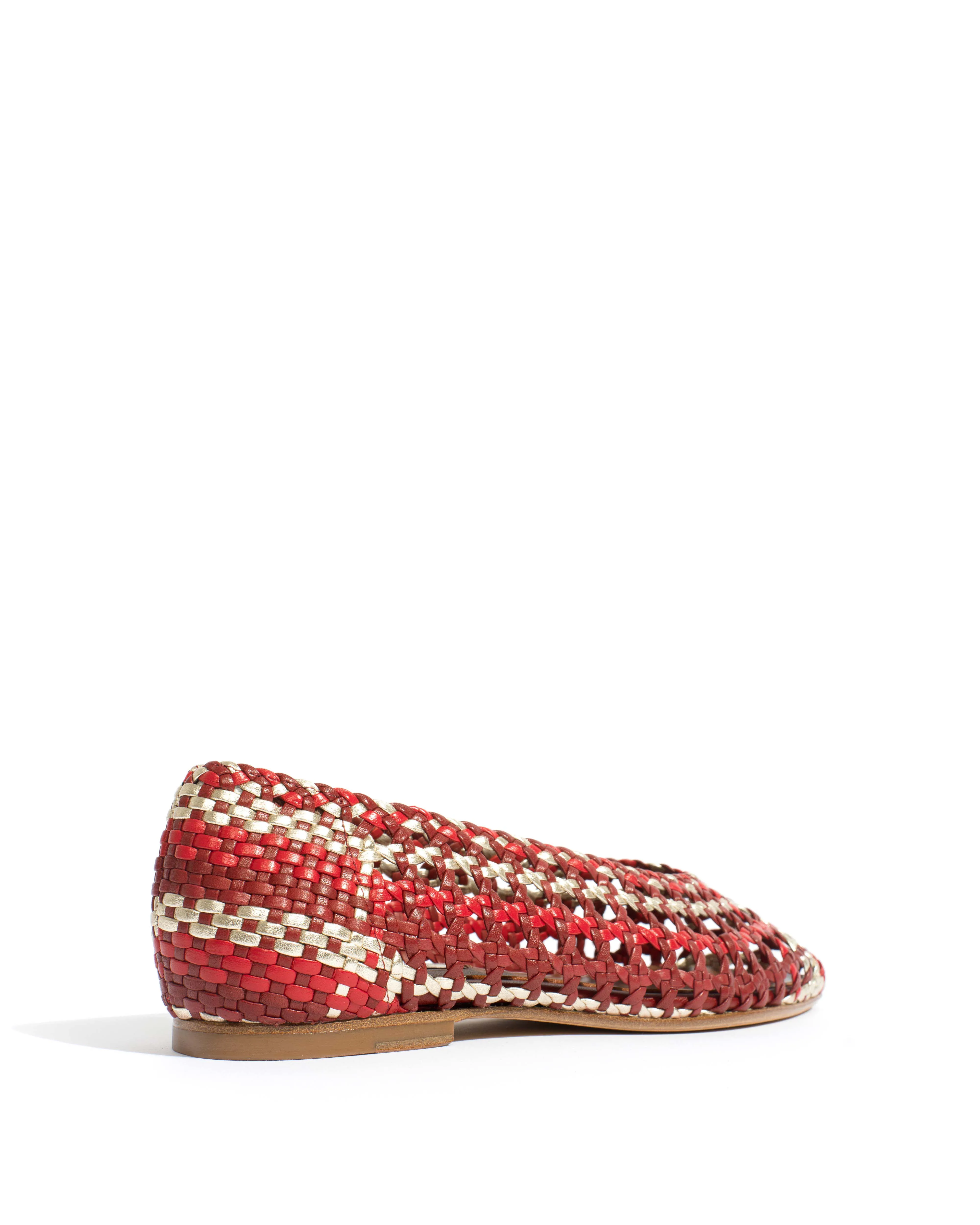 Sessi 10 Hand-braided leather Pomegranate mix sold by Anonymous Copenhagen product image thumbnail 3